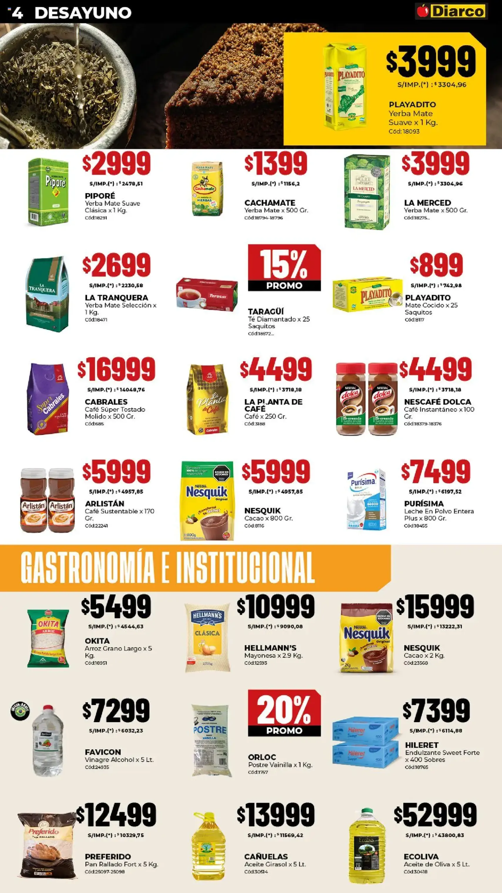 Diarco - Ofertas Sur - folleto válido desde 20/10/2025 página 4 de 22 Diarco - Ofertas Sur - folleto válido desde 20/10/2025 página 4 de 22
