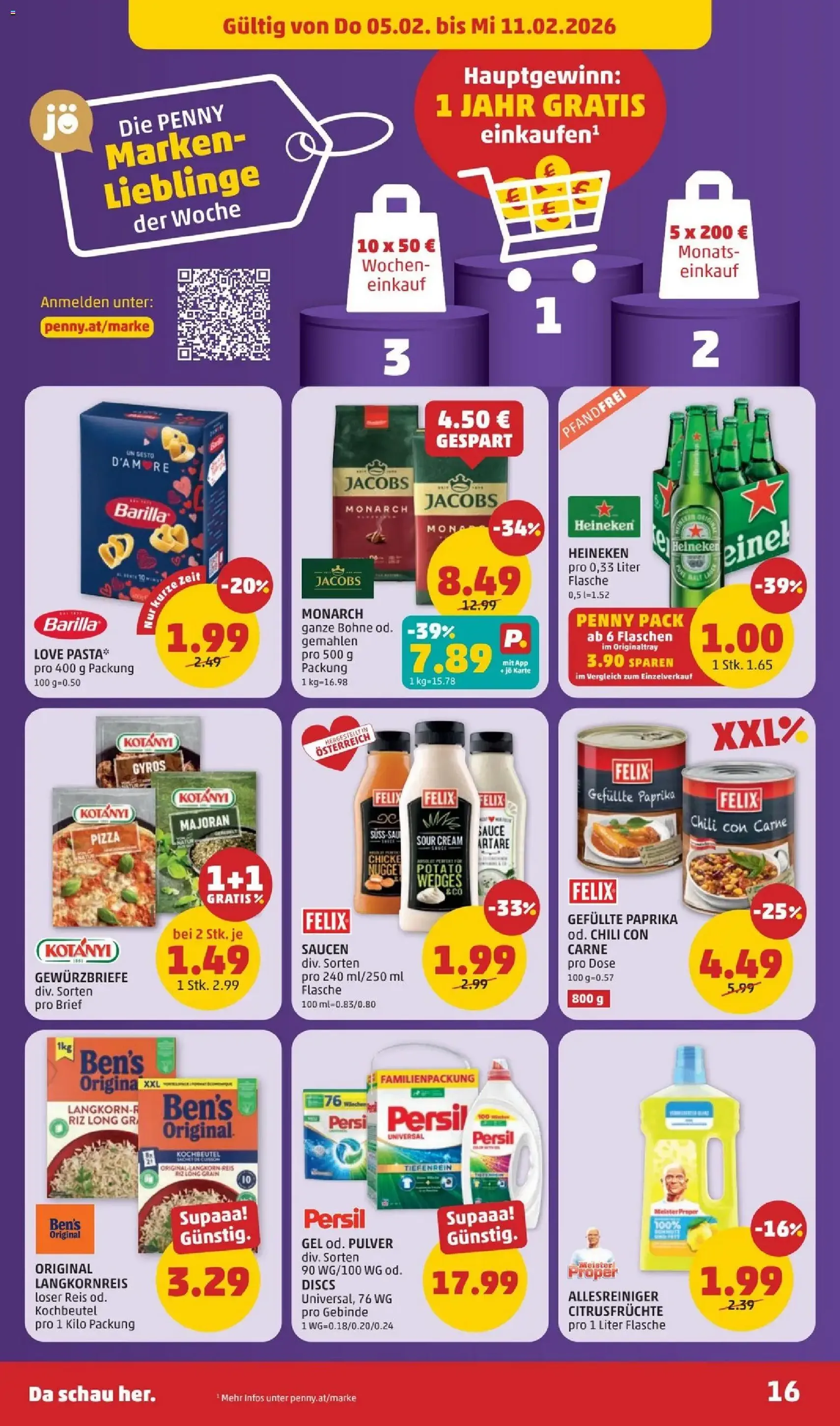 Penny Markt Flugblatt - Gültiger Prospekt ab 05.02.2026, Seite 16 von insgesamt 32