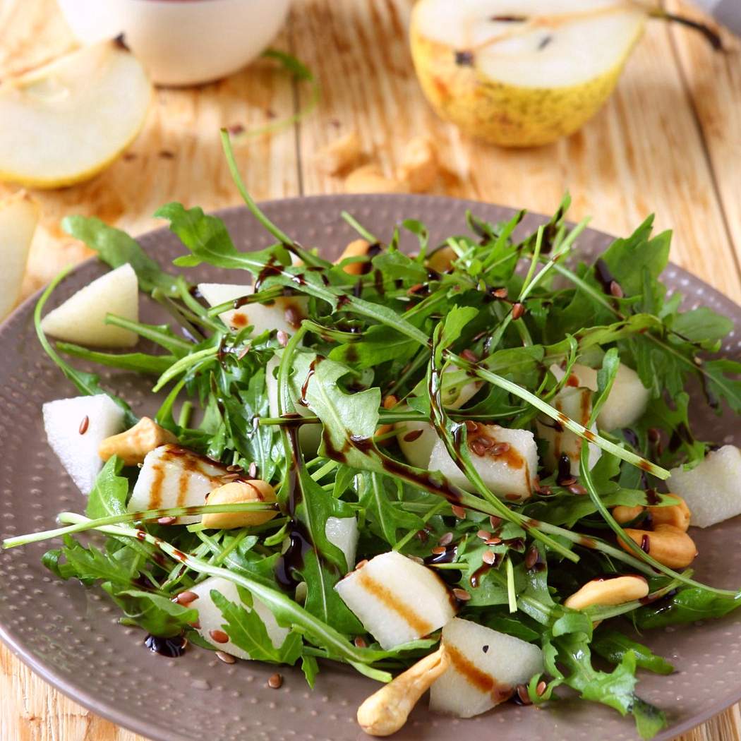 Insalata di pere e rucola