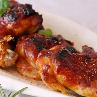 Previsualización de la receta Contramuslo de pollo con miel al horno