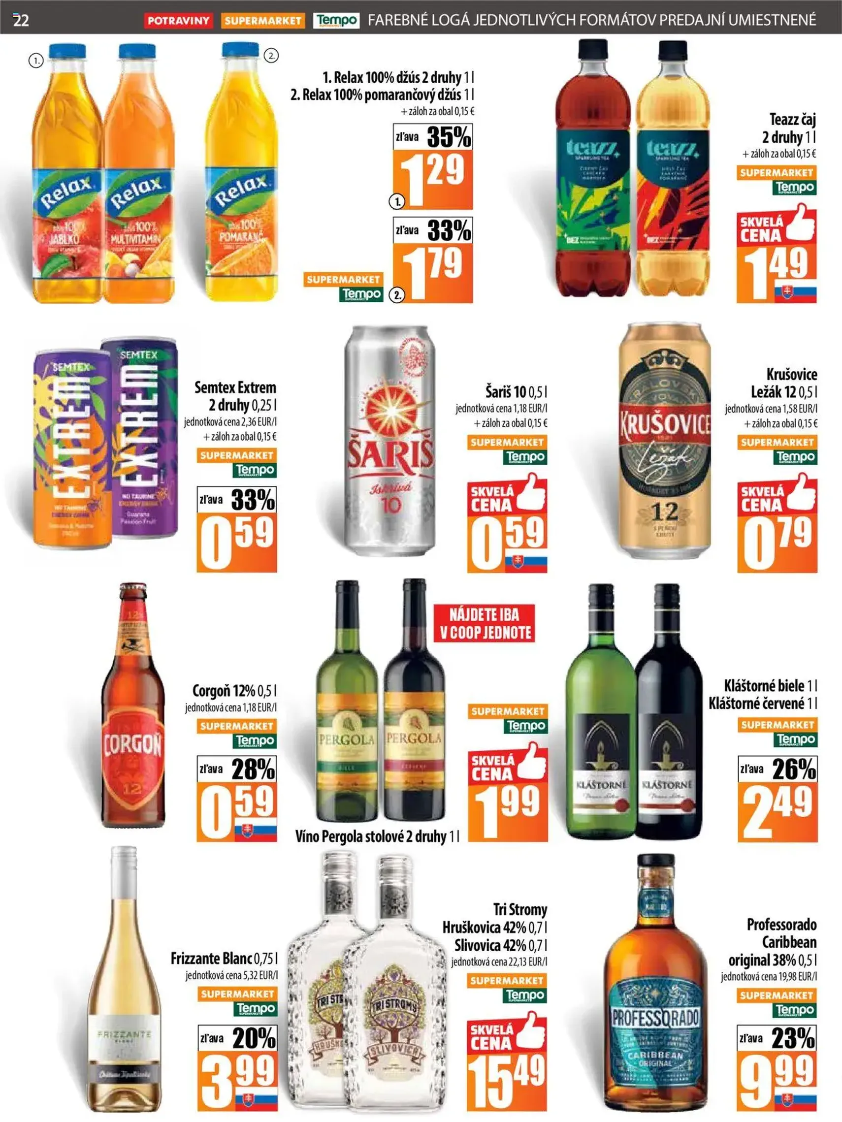 COOP Jednota leták - platný leták od 28.08.2025 strana 22 z 28 COOP Jednota leták - platný leták od 28.08.2025 strana 22 z 28
