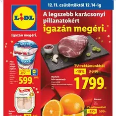 Lidl Akciós újság - szórólap előnézete érvényes 2025.12.11. -tól