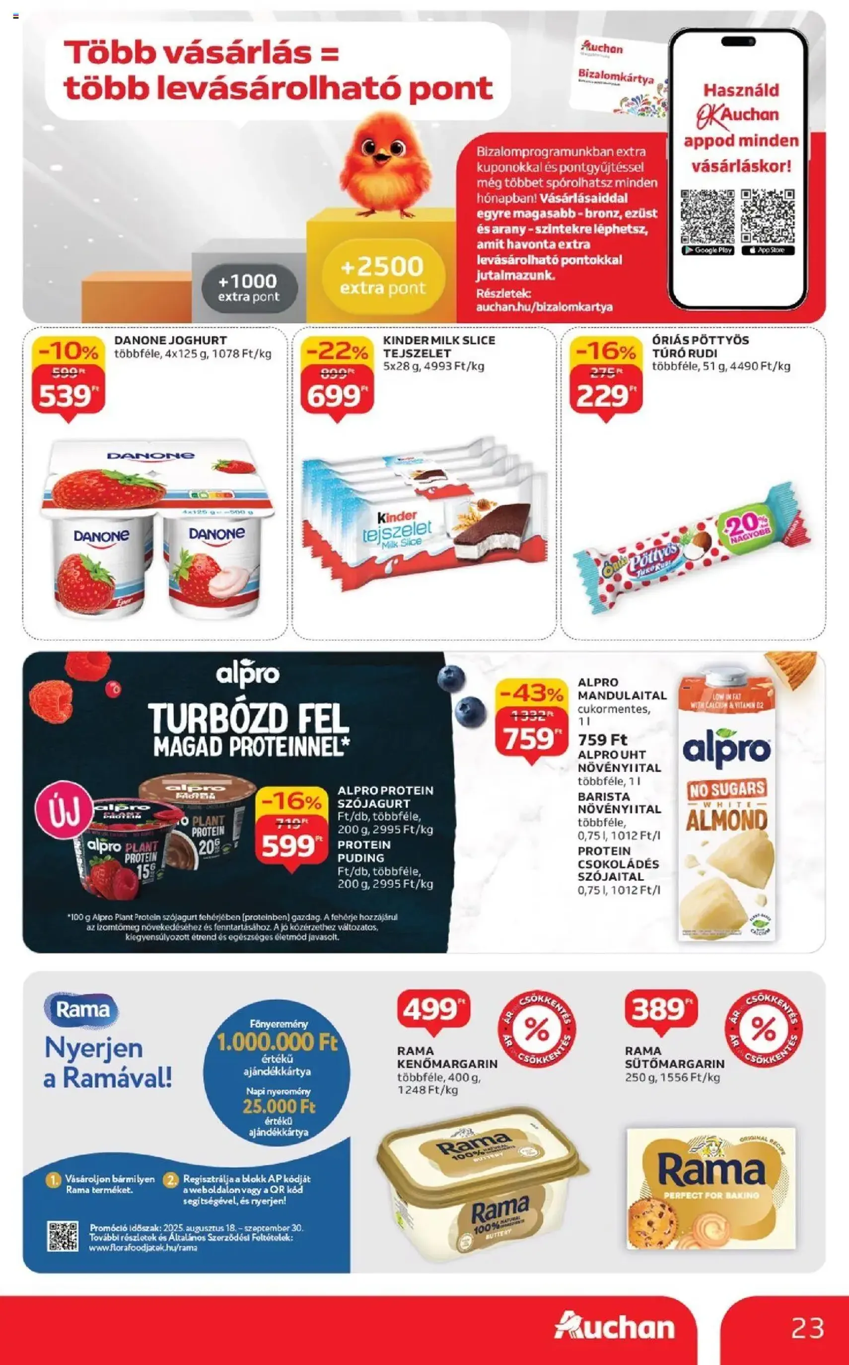 Auchan Akciós újság - 2025.09.04. érvényes szórólap 23 oldal 52 oldalból Auchan Akciós újság - 2025.09.04. érvényes szórólap 23 oldal 52 oldalból
