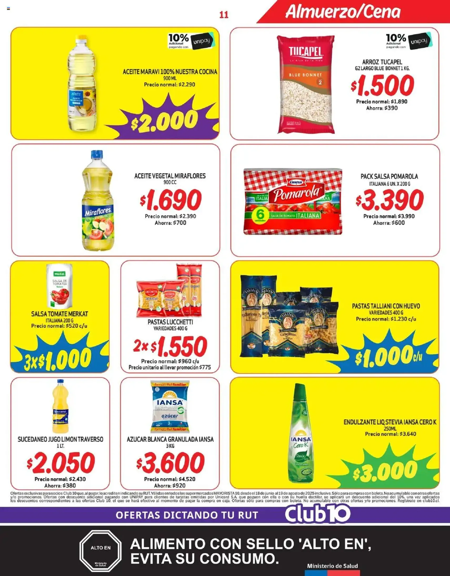 Mayorista 10 Ofertas - folleto válido desde 16.08.2025 página 11 de 21 Mayorista 10 Ofertas - folleto válido desde 16.08.2025 página 11 de 21