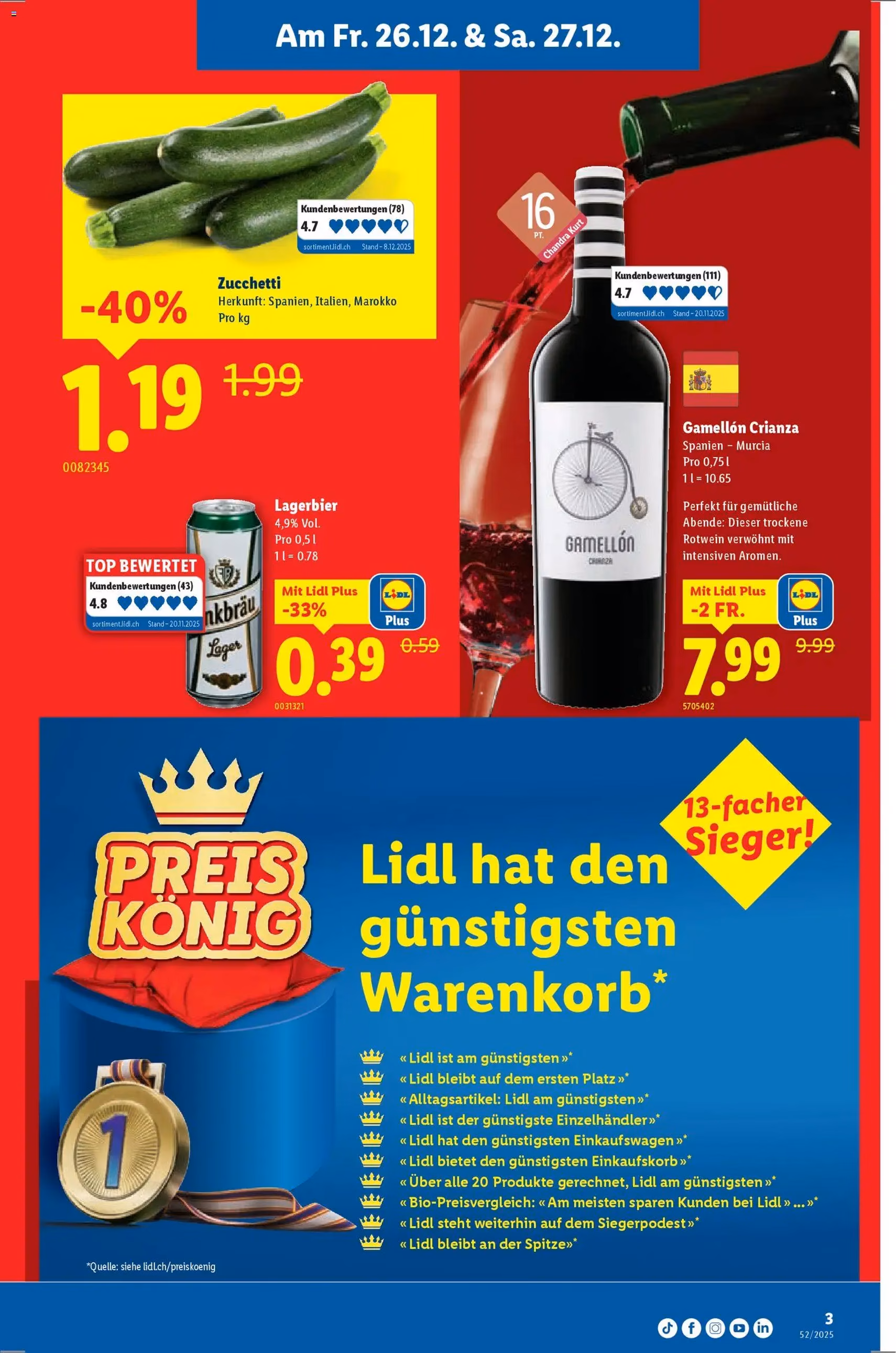 Lidl Aktionen - Gültiger Prospekt ab 26.12.2025, Seite 3 von insgesamt 24