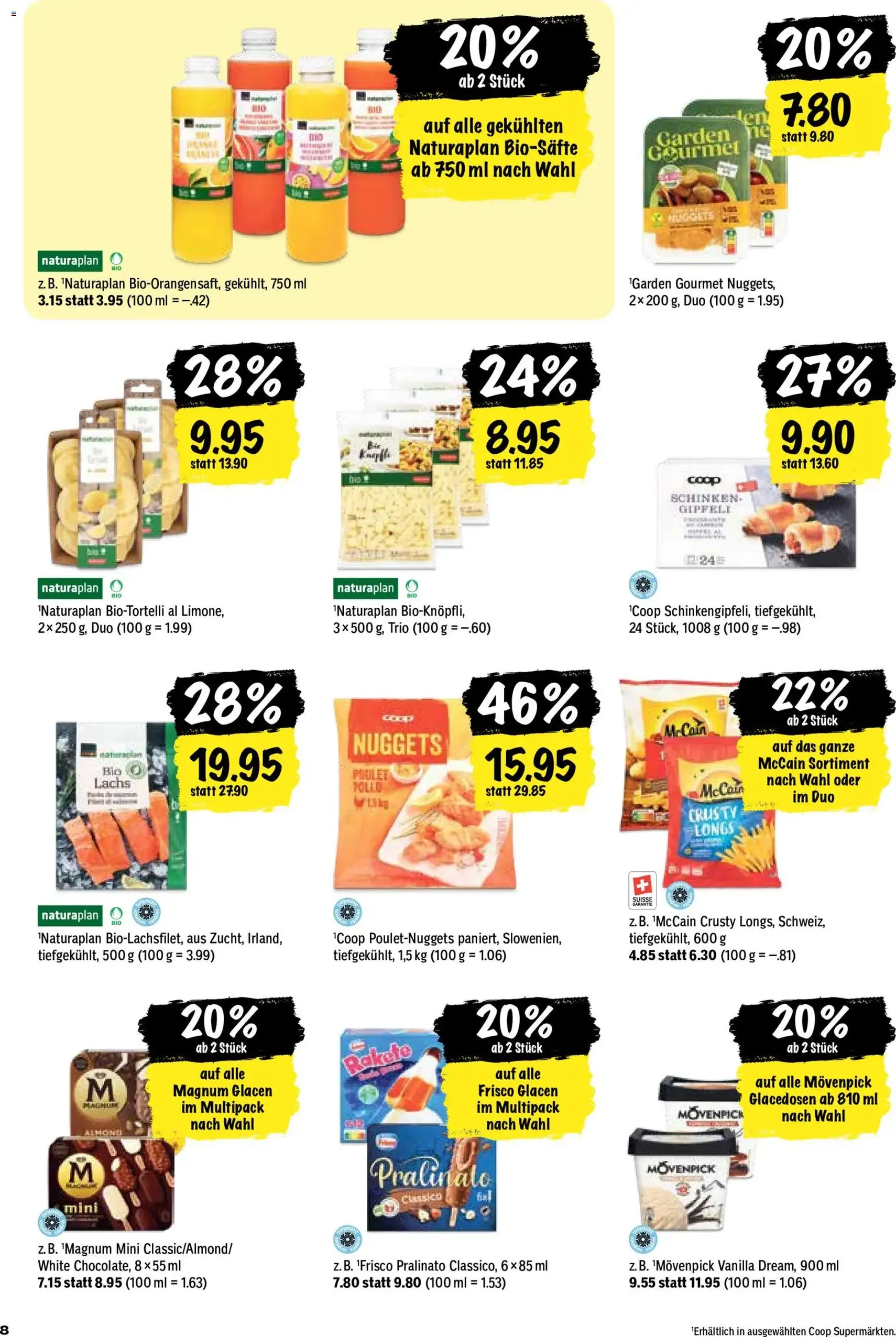 Coop aktionen - Gültiger Prospekt ab 25.06.2026, Seite 8 von insgesamt 24