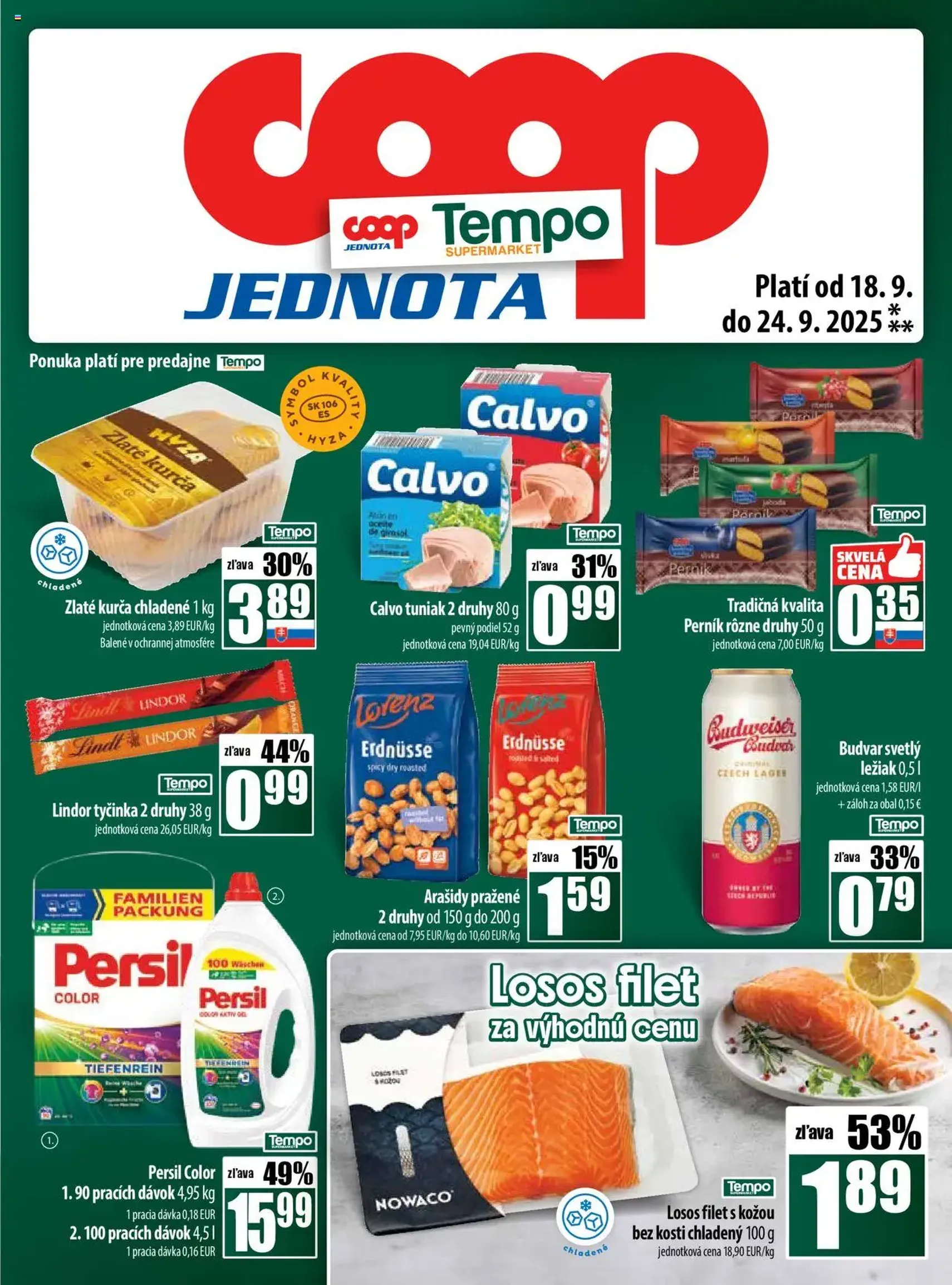 COOP Jednota leták - platný leták od 18.09.2025 strana 25 z 28
