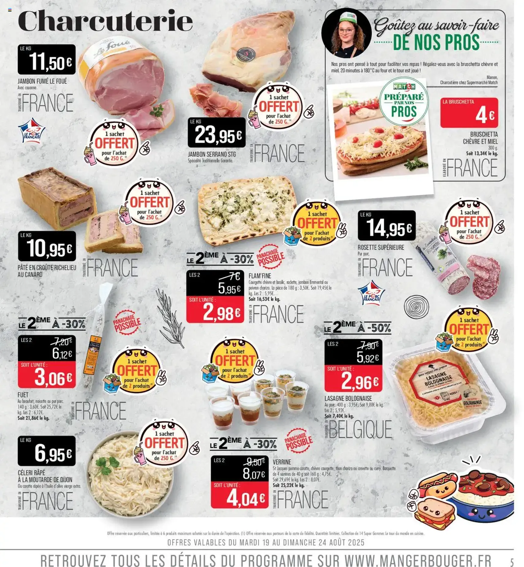 Match Supermarché catalogue - brochure valable à partir du 18/08/2025, page 5 sur 24