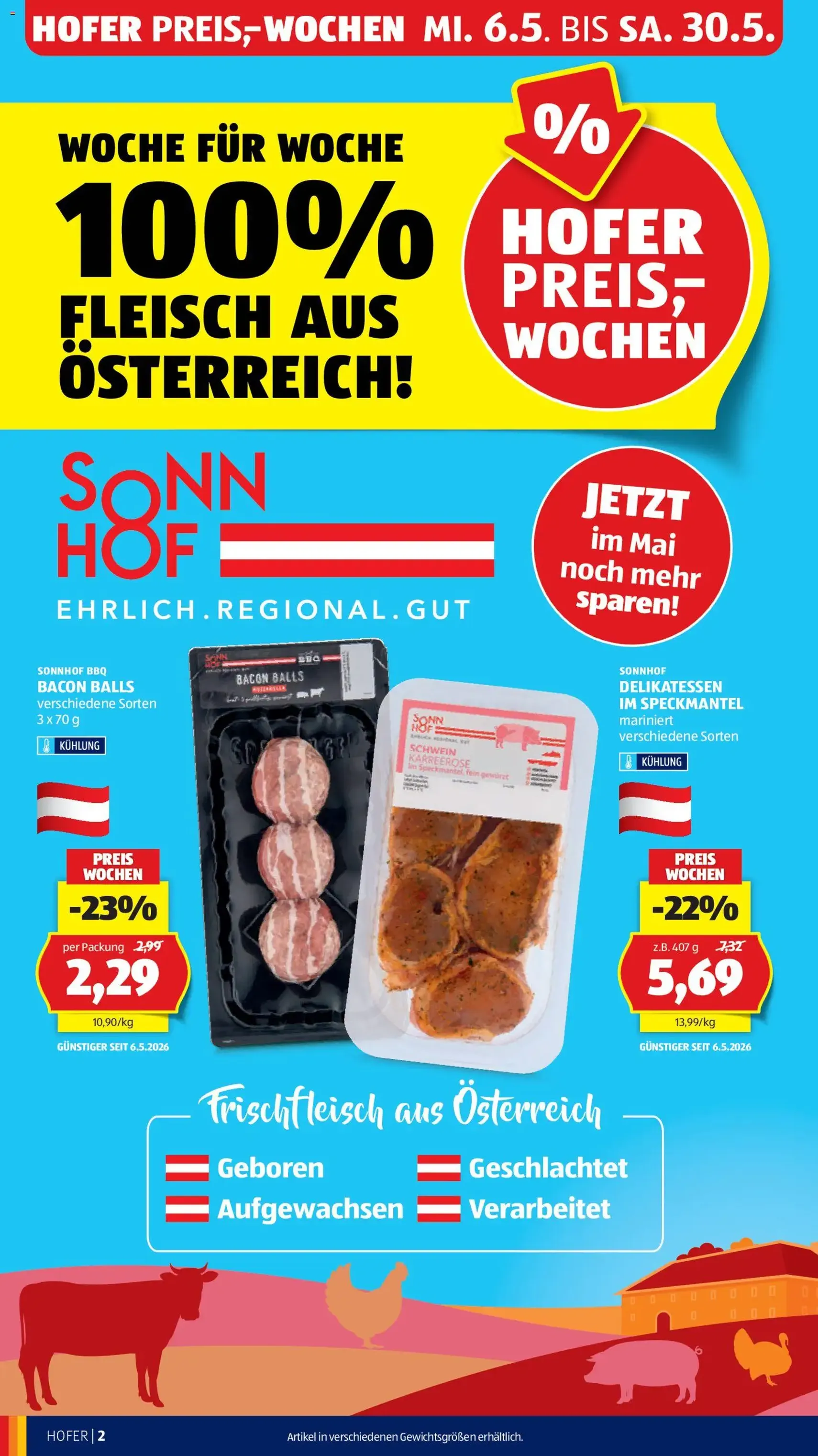 Hofer Flugblatt - Gültiger Prospekt ab 06.05.2026, Seite 4 von insgesamt 46