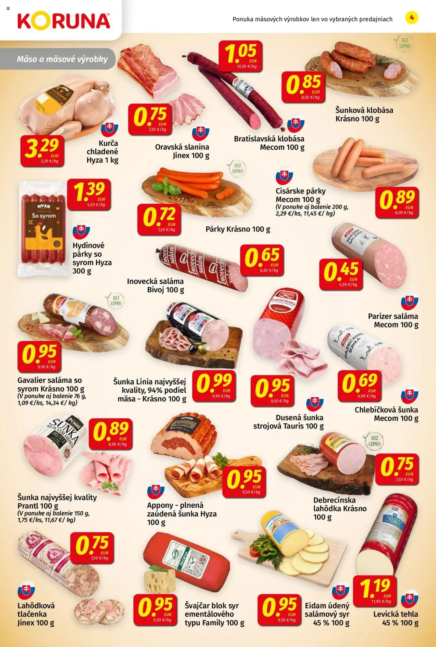 Koruna leták - platný leták od 12.09.2025 strana 4 z 24 Koruna leták - platný leták od 12.09.2025 strana 4 z 24