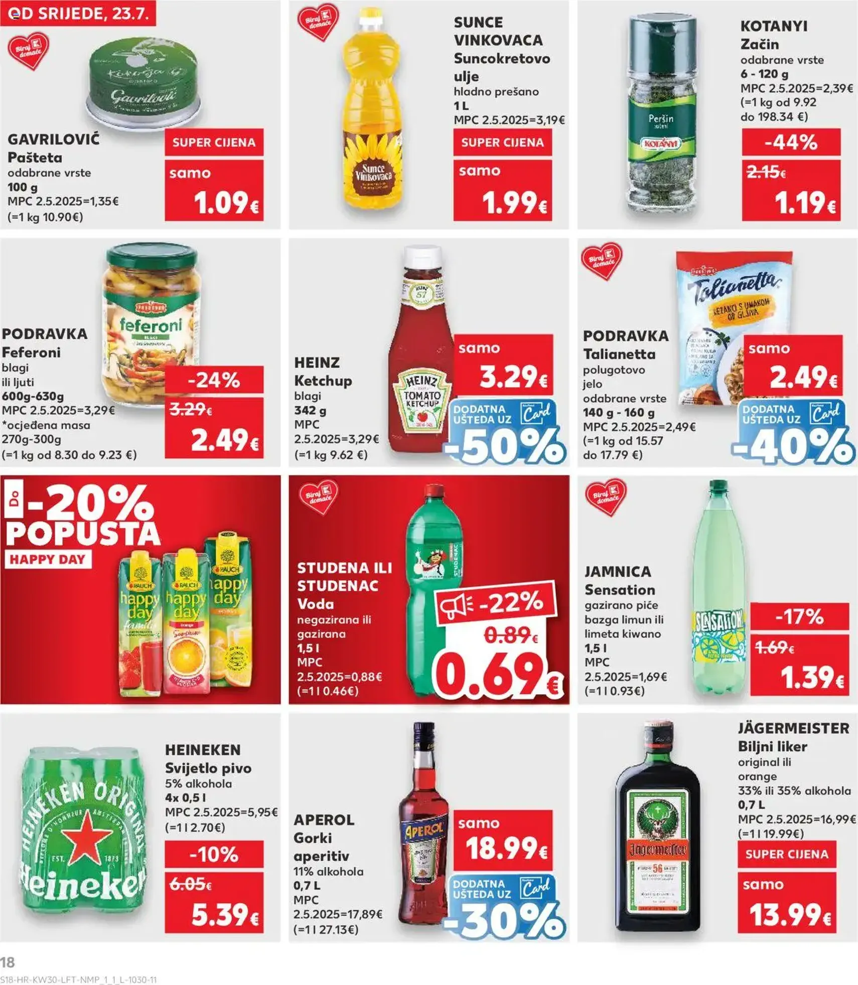 Kaufland HR - Split-Ravne njive - 2025.07.23. érvényes szórólap 18 oldal 32 oldalból