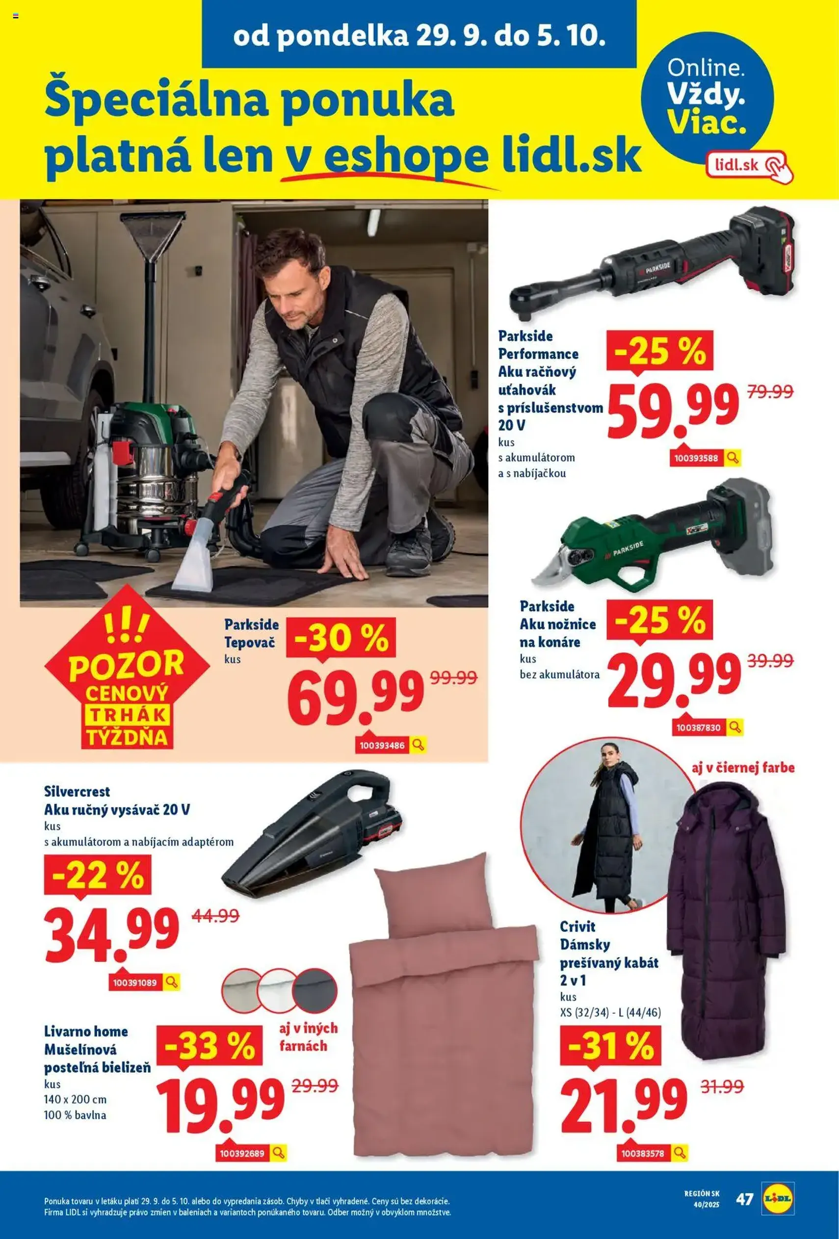 Lidl leták - platný leták od 29.09.2025 strana 61 z 95