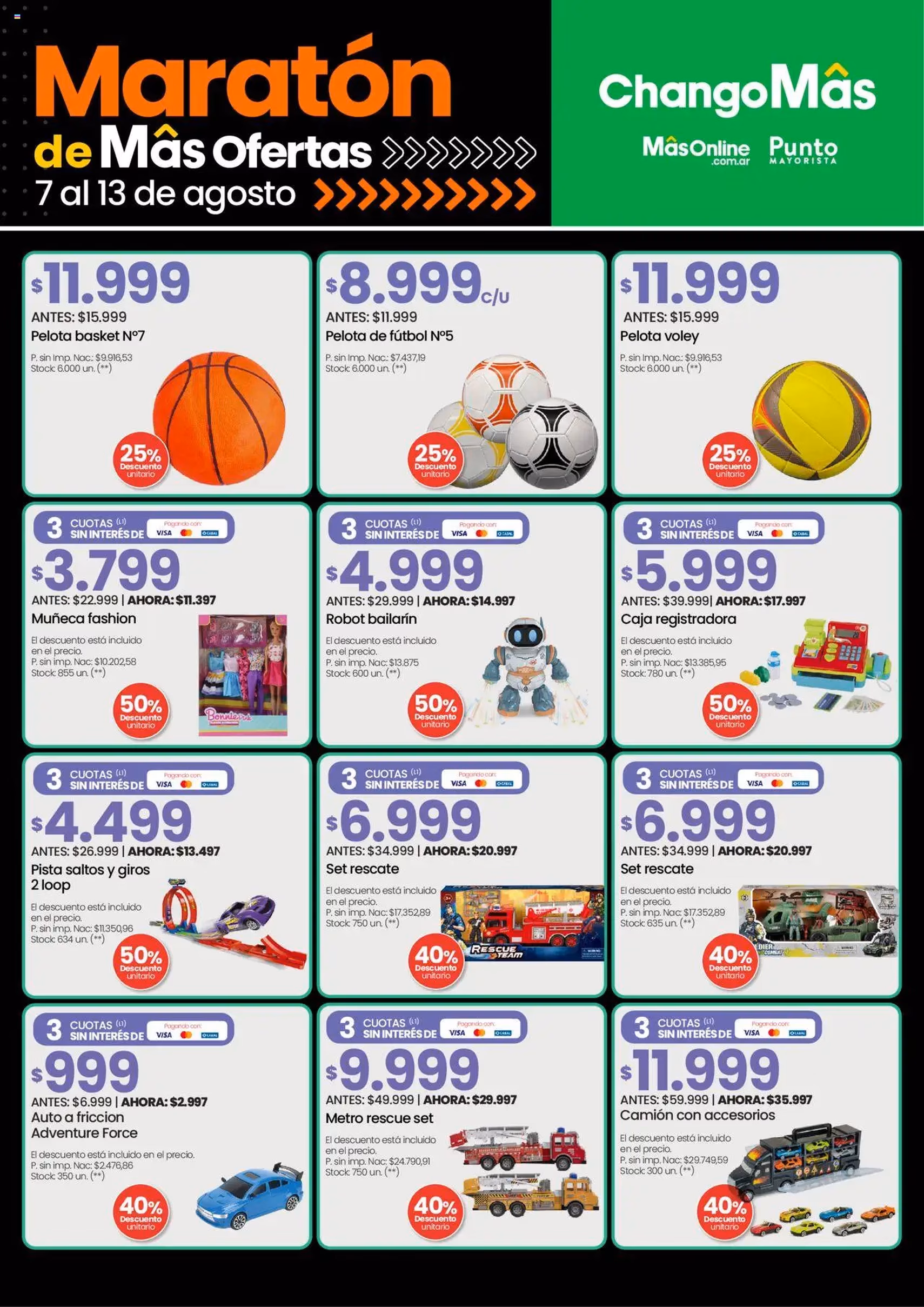 Changomas ofertas - folleto válido desde 07/08/2025 página 3 de 16 Changomas ofertas - folleto válido desde 07/08/2025 página 3 de 16