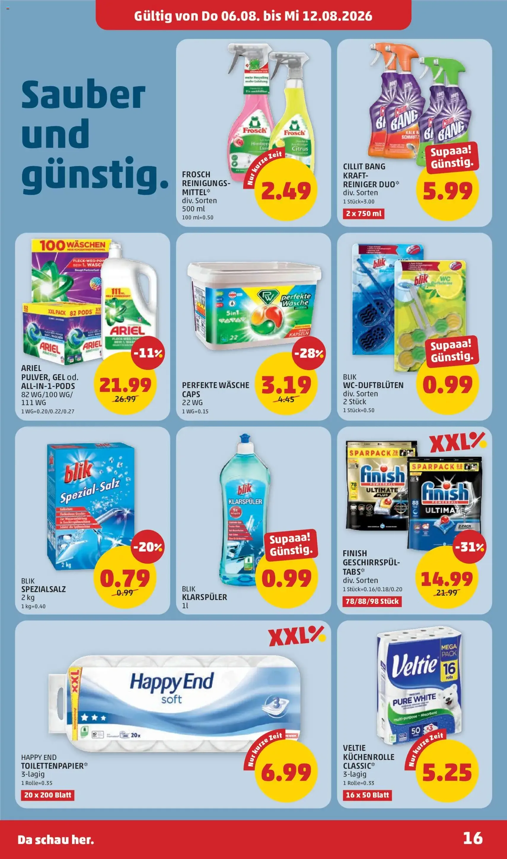 Penny Markt - Flugblatt - Gültiger Prospekt ab 06.08.2026, Seite 16 von insgesamt 28