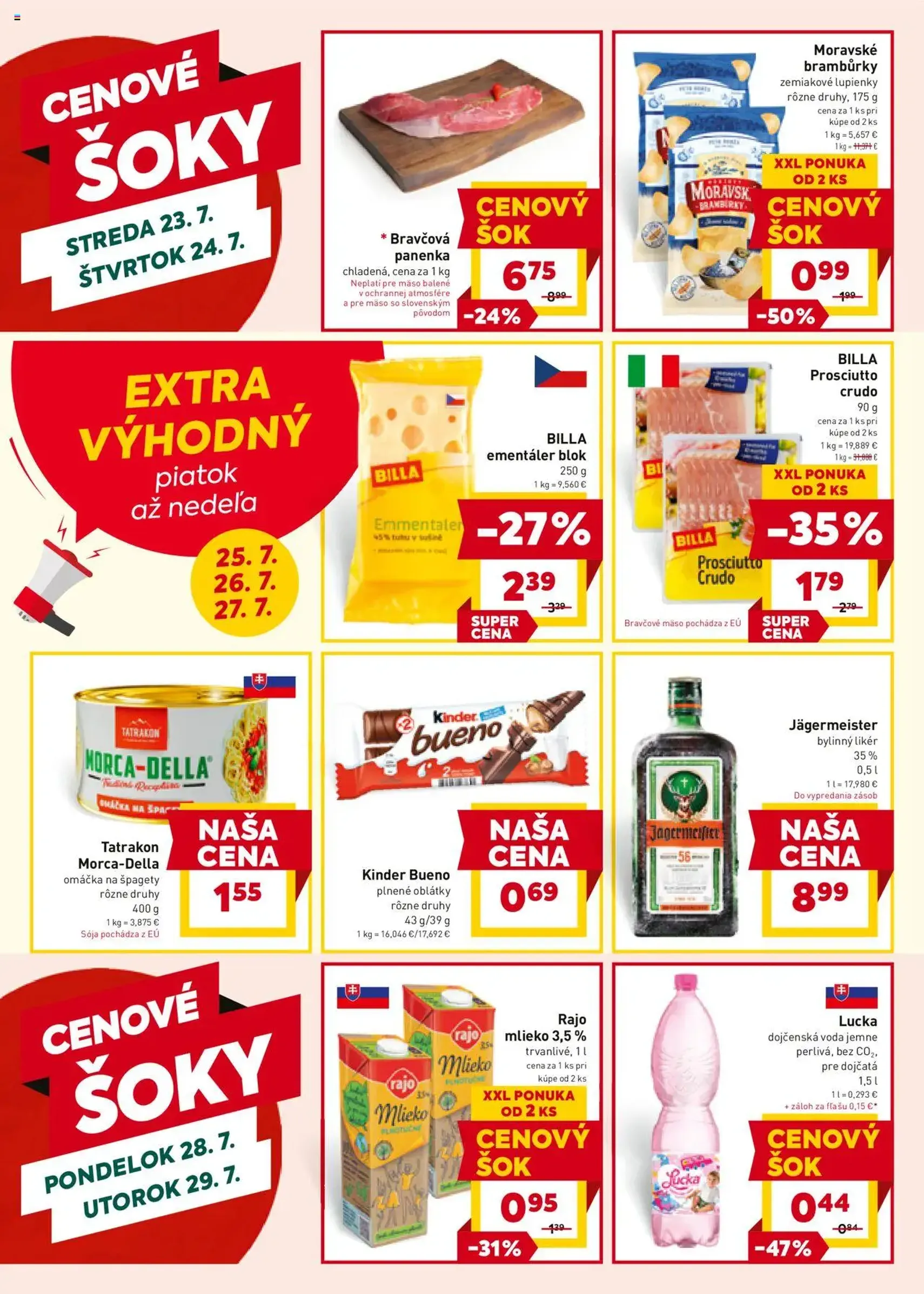 Billa leták - platný leták od 23.07.2025 strana 20 z 23 Billa leták - platný leták od 23.07.2025 strana 20 z 23