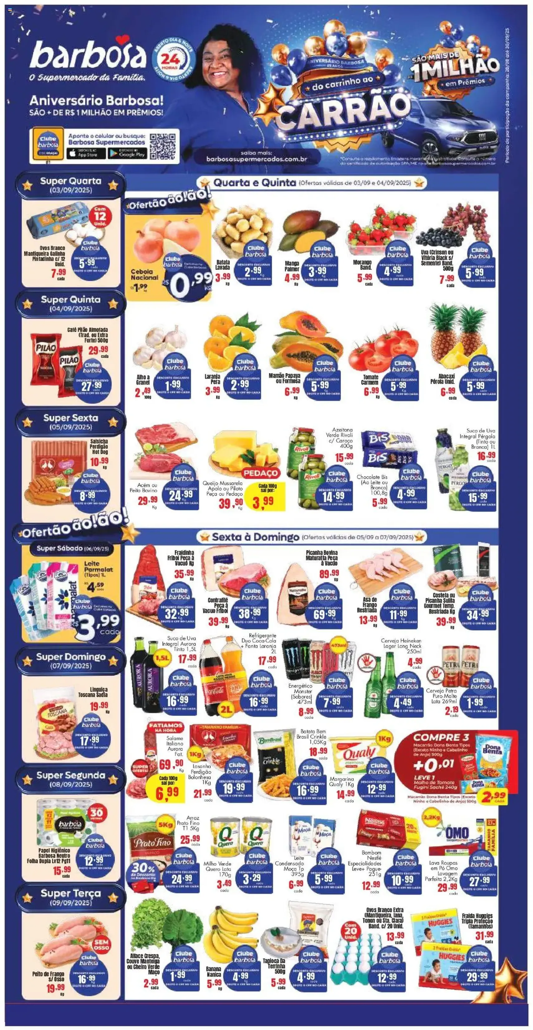 Barbosa Supermercados - Ofertas da semana - folheto válido a partir de 03/09/2025 página 1 de 4