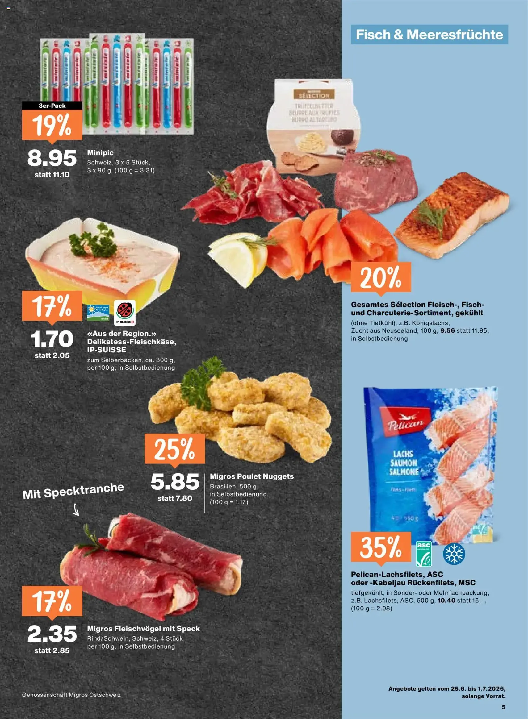 Migros aktionen - Gültiger Prospekt ab 25.06.2026, Seite 5 von insgesamt 24