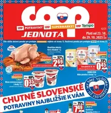 COOP Jednota leták - náhľad letáku platný od 23.10.2025