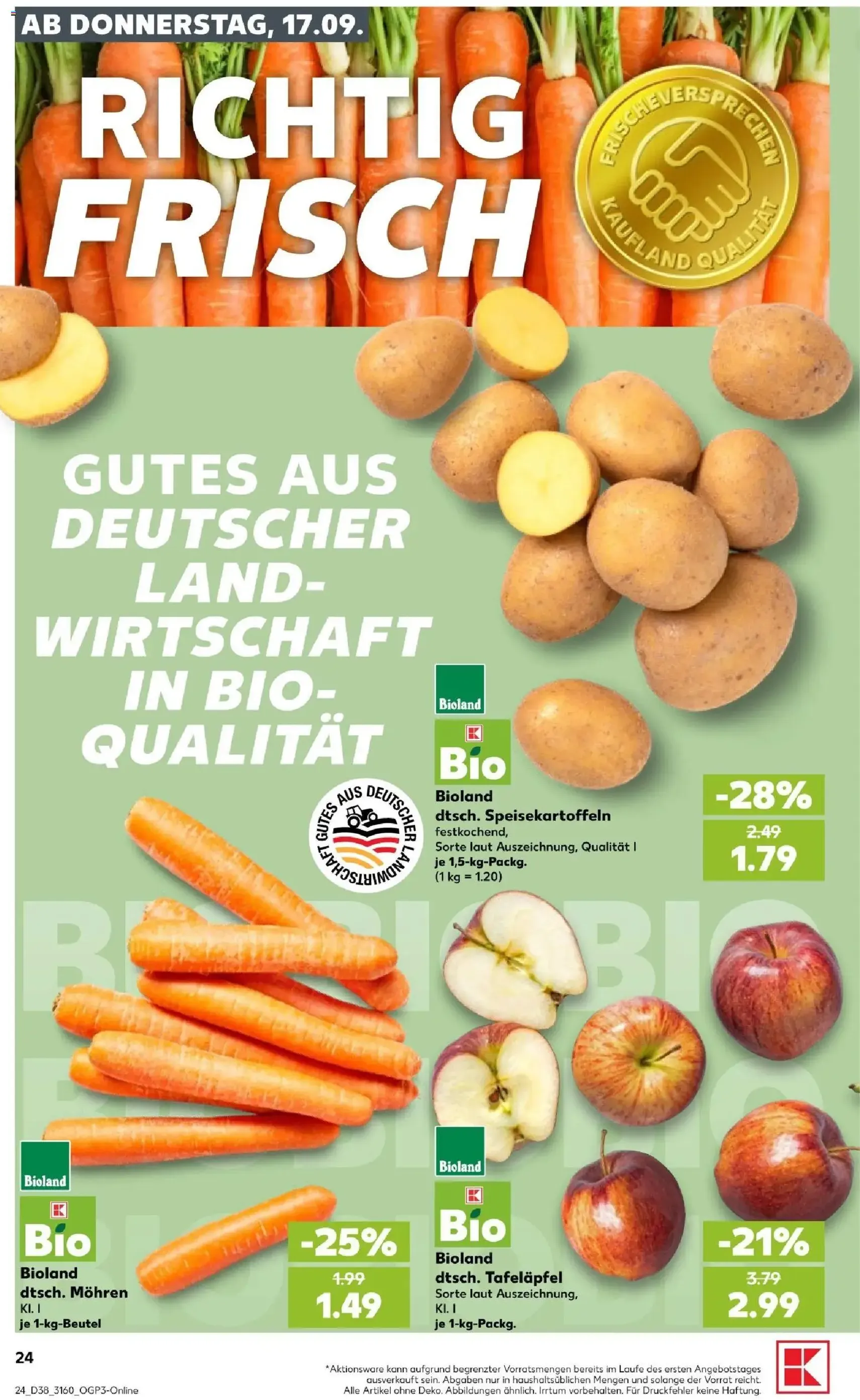 Kaufland Prospekt - Gültiger Prospekt ab 17.09.2026, Seite 24 von insgesamt 66