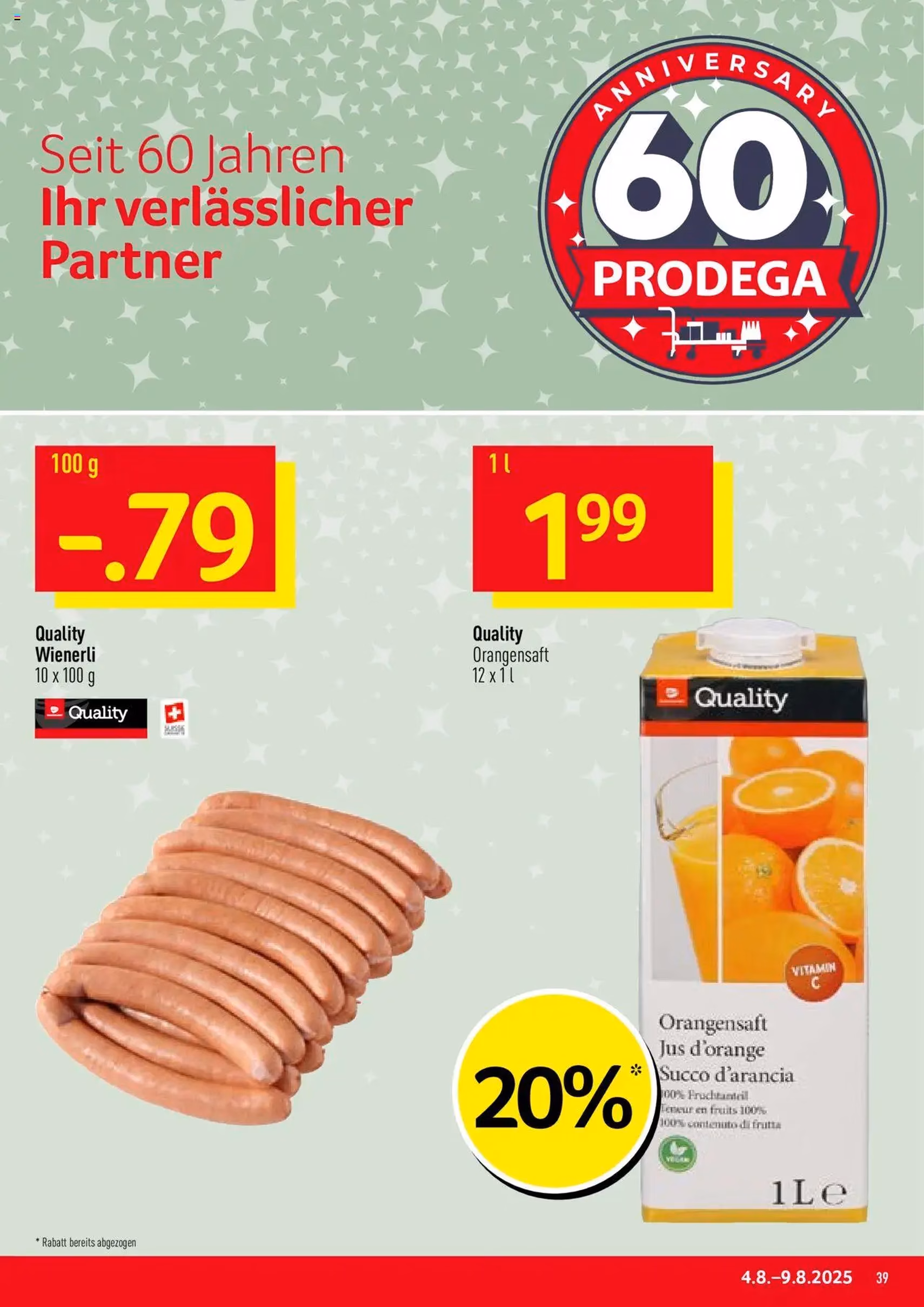 Prodega Aktionen - Gültiger Prospekt ab 04.08.2025, Seite 39 von insgesamt 40 Prodega Aktionen - Gültiger Prospekt ab 04.08.2025, Seite 39 von insgesamt 40