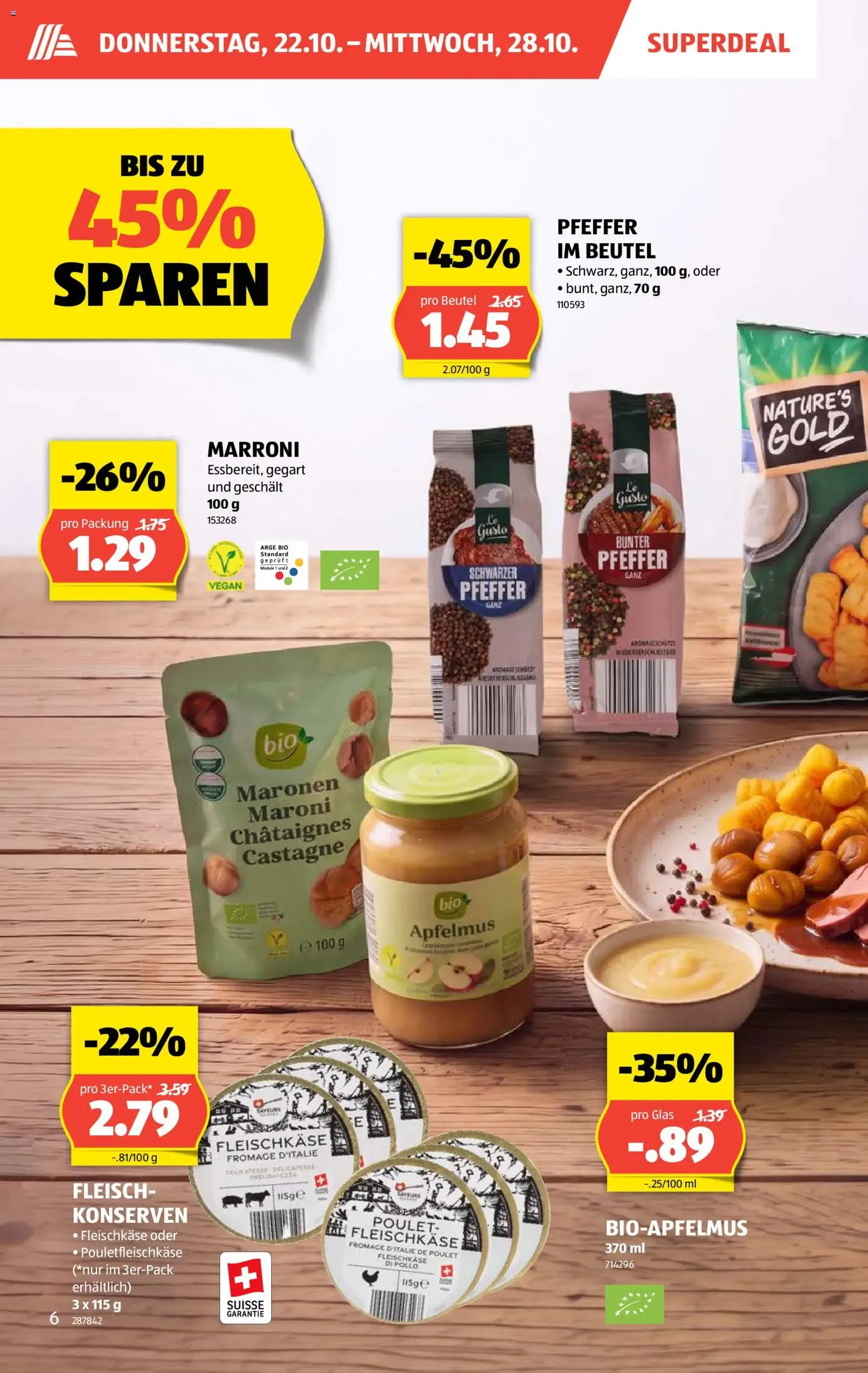 Aldi aktionen - Gültiger Prospekt ab 22.10.2026, Seite 6 von insgesamt 32