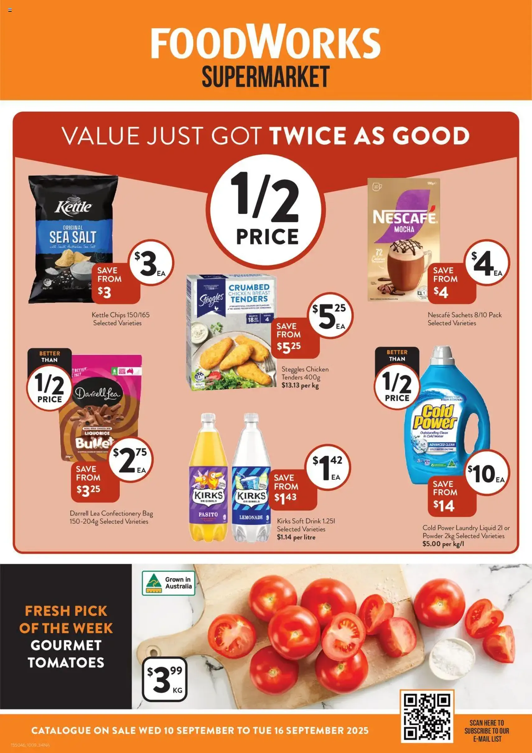 Foodworks - Catalogue NSW - valid flyer from 10/09/2025, page 1 of 34 Foodworks - Catalogue NSW - valid flyer from 10/09/2025, page 1 of 34