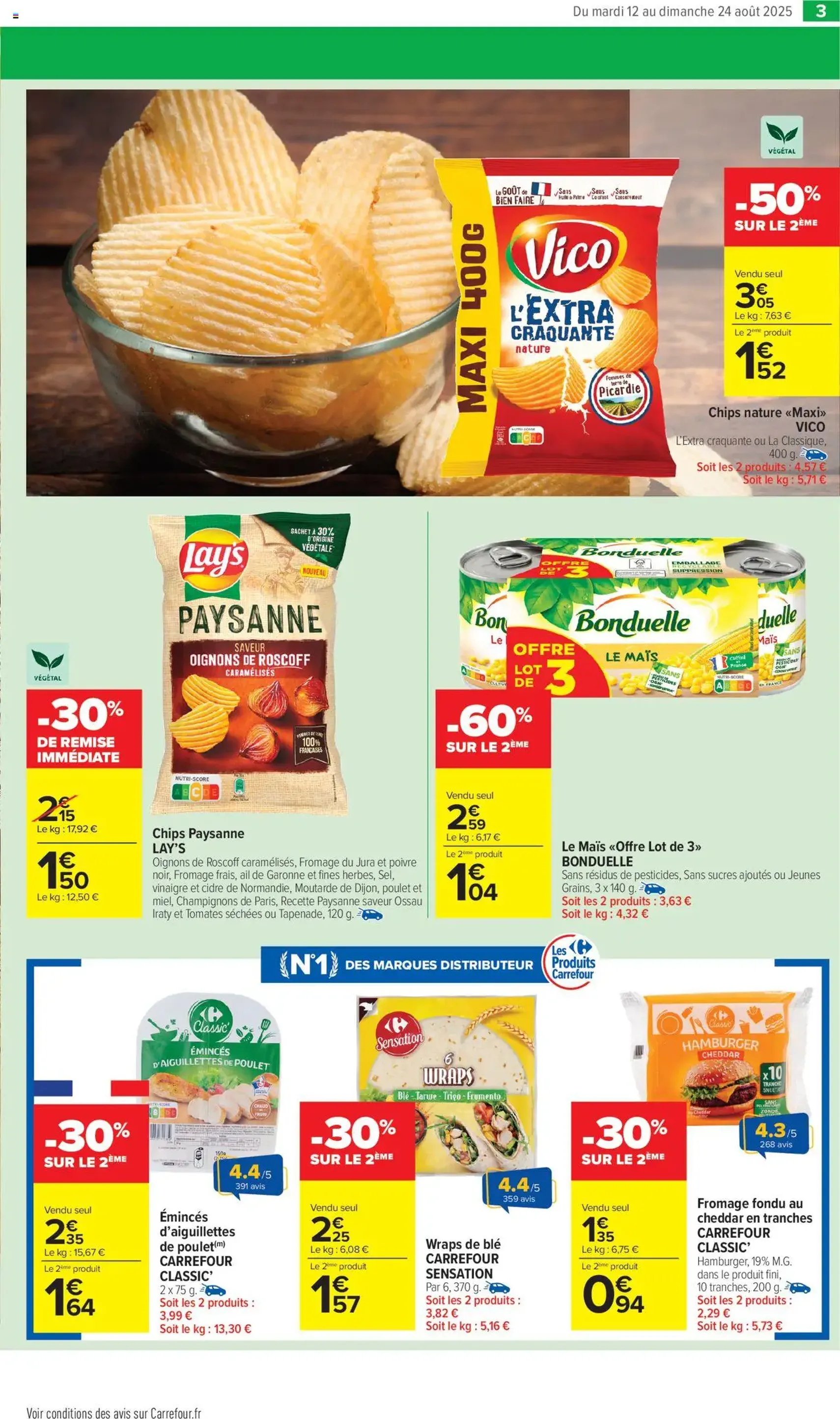 Carrefour Market catalogue semaine 33 - brochure valable à partir du 12/08/2025, page 5 sur 44