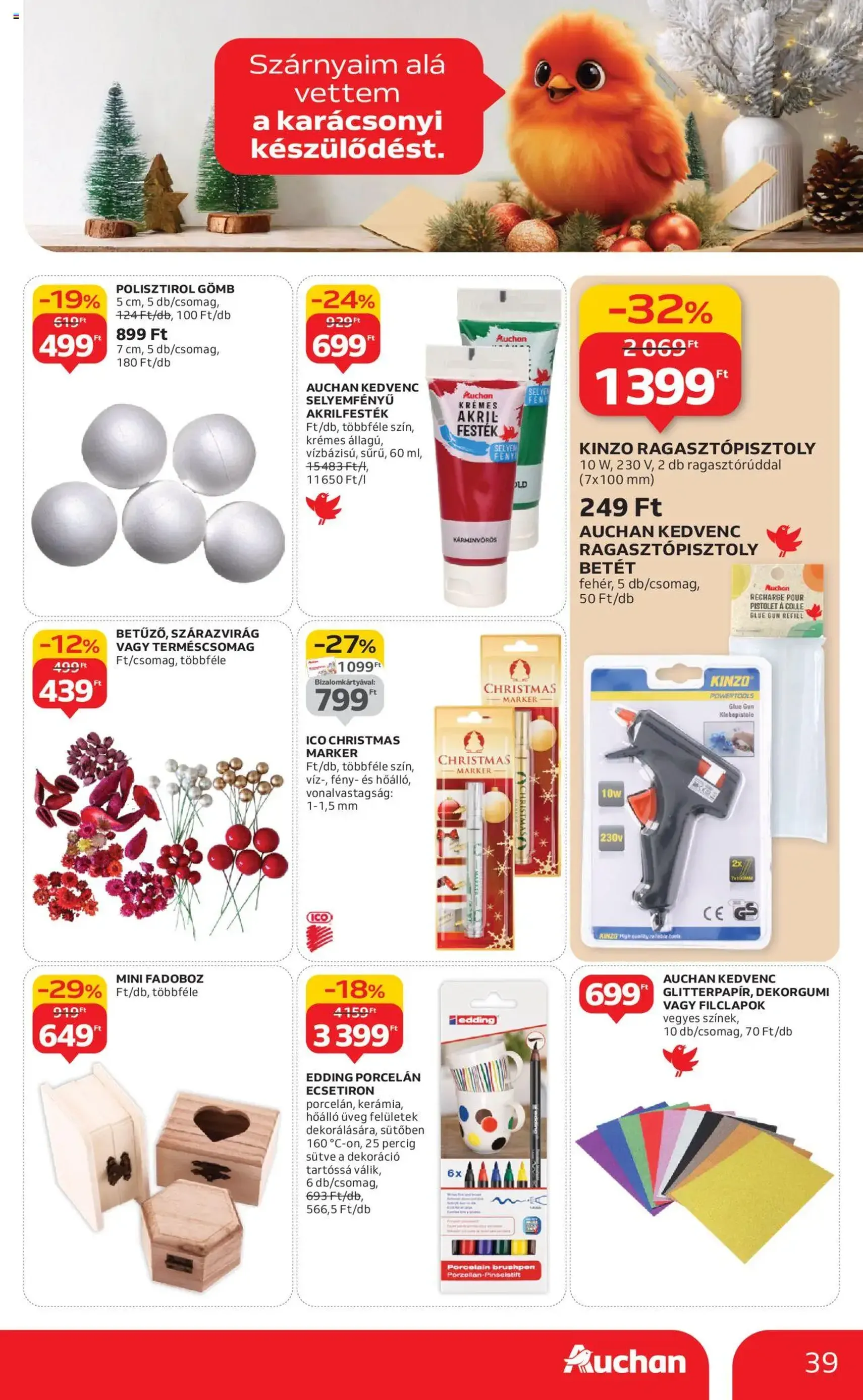 Auchan Akciós újság - 2025.10.24. érvényes szórólap 39 oldal 52 oldalból Auchan Akciós újság - 2025.10.24. érvényes szórólap 39 oldal 52 oldalból