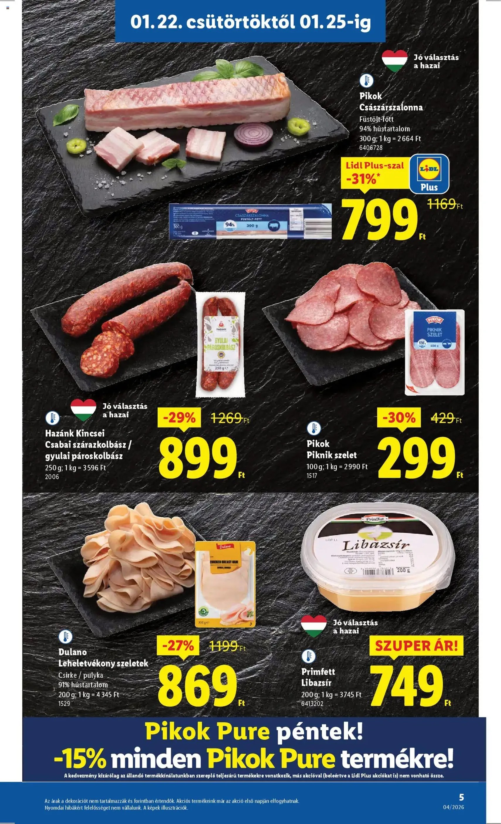 Lidl Akciós újság - 2026.01.22. érvényes szórólap 5 oldal 58 oldalból