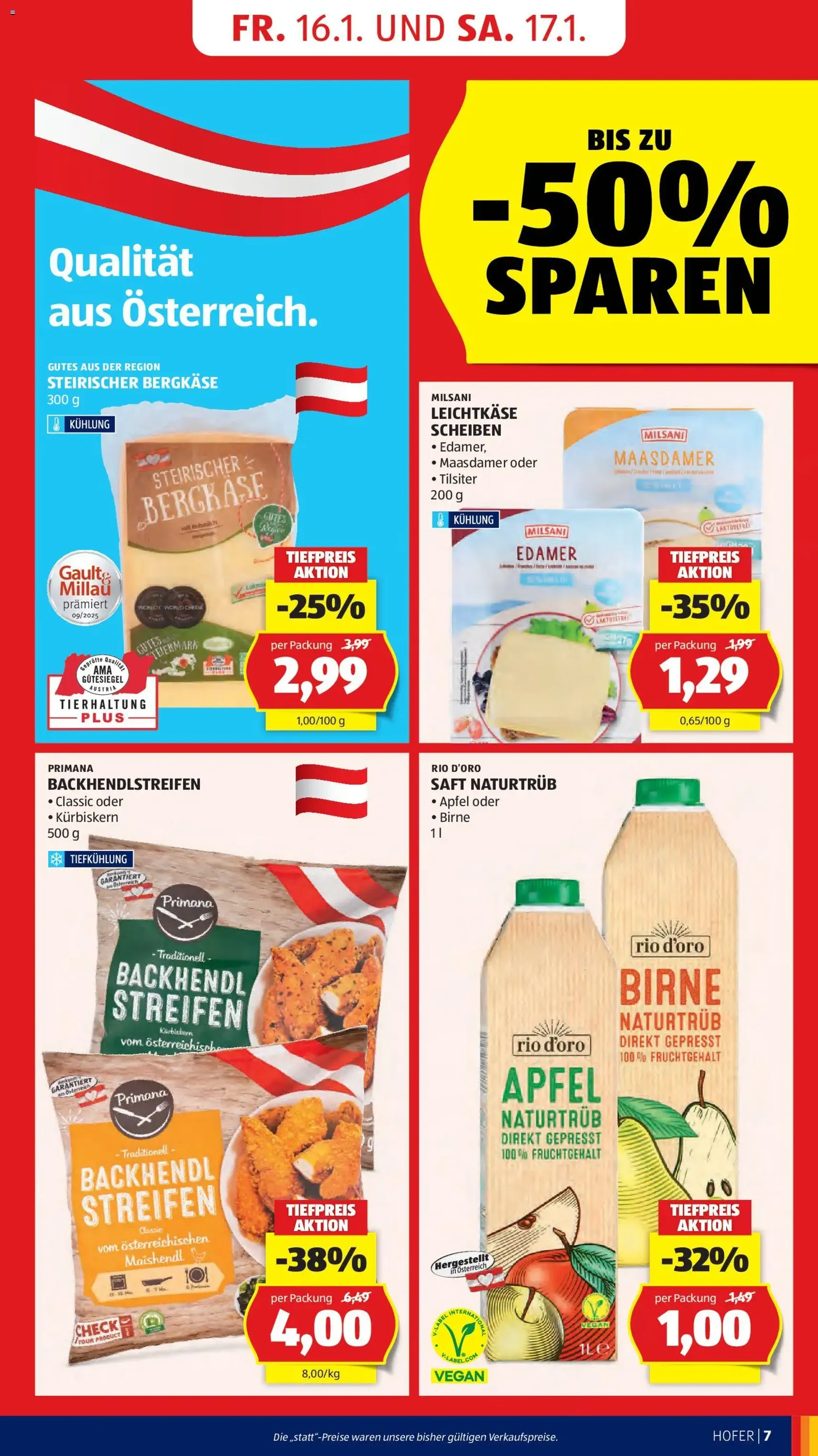 Hofer Flugblatt - Gültiger Prospekt ab 14.01.2026, Seite 9 von insgesamt 41