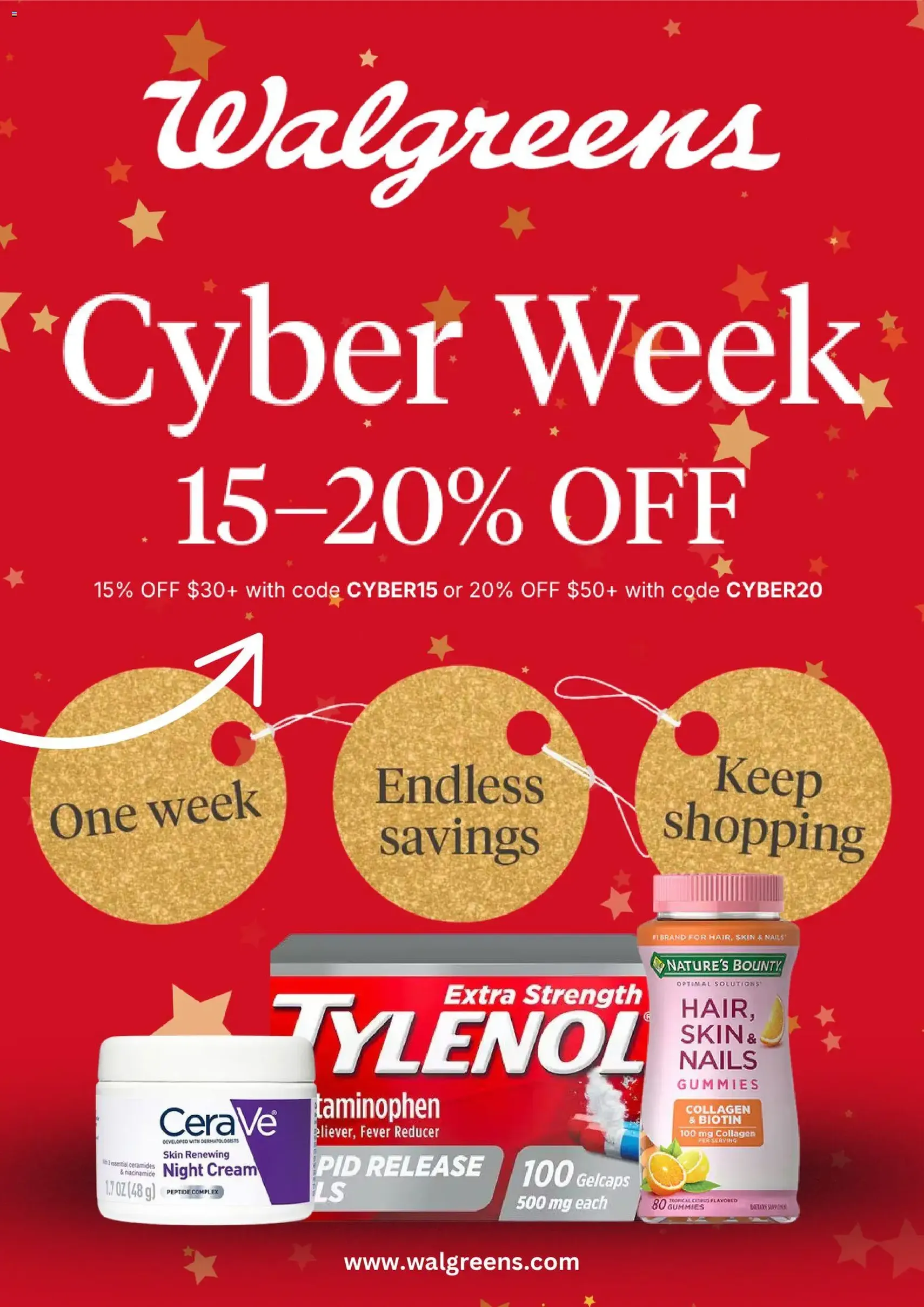 Walgreens Cyber Week - valid flyer from 11/30/2025, page 1 of 8