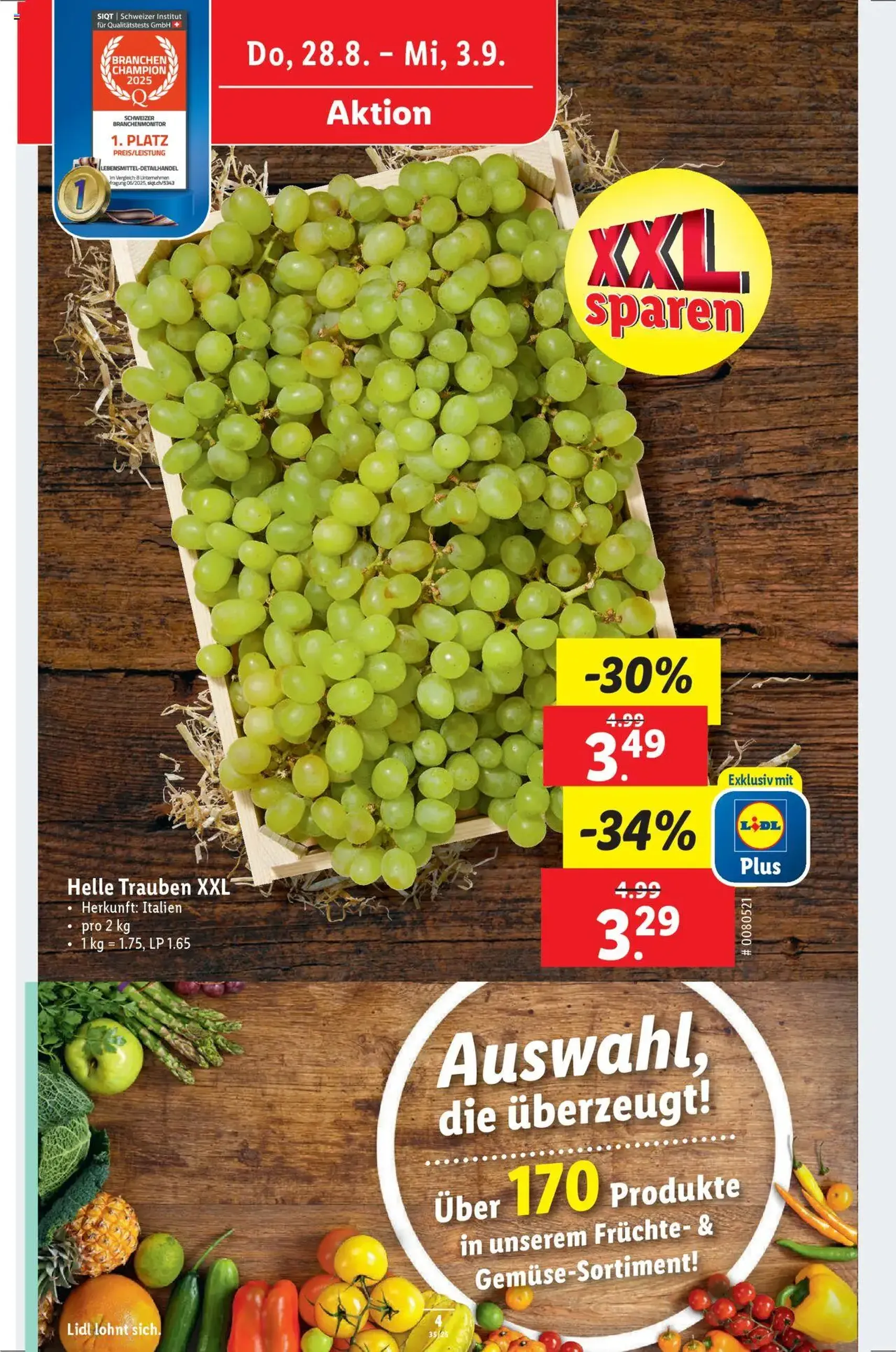 Lidl Aktionen - Gültiger Prospekt ab 28.08.2025, Seite 4 von insgesamt 34 Lidl Aktionen - Gültiger Prospekt ab 28.08.2025, Seite 4 von insgesamt 34