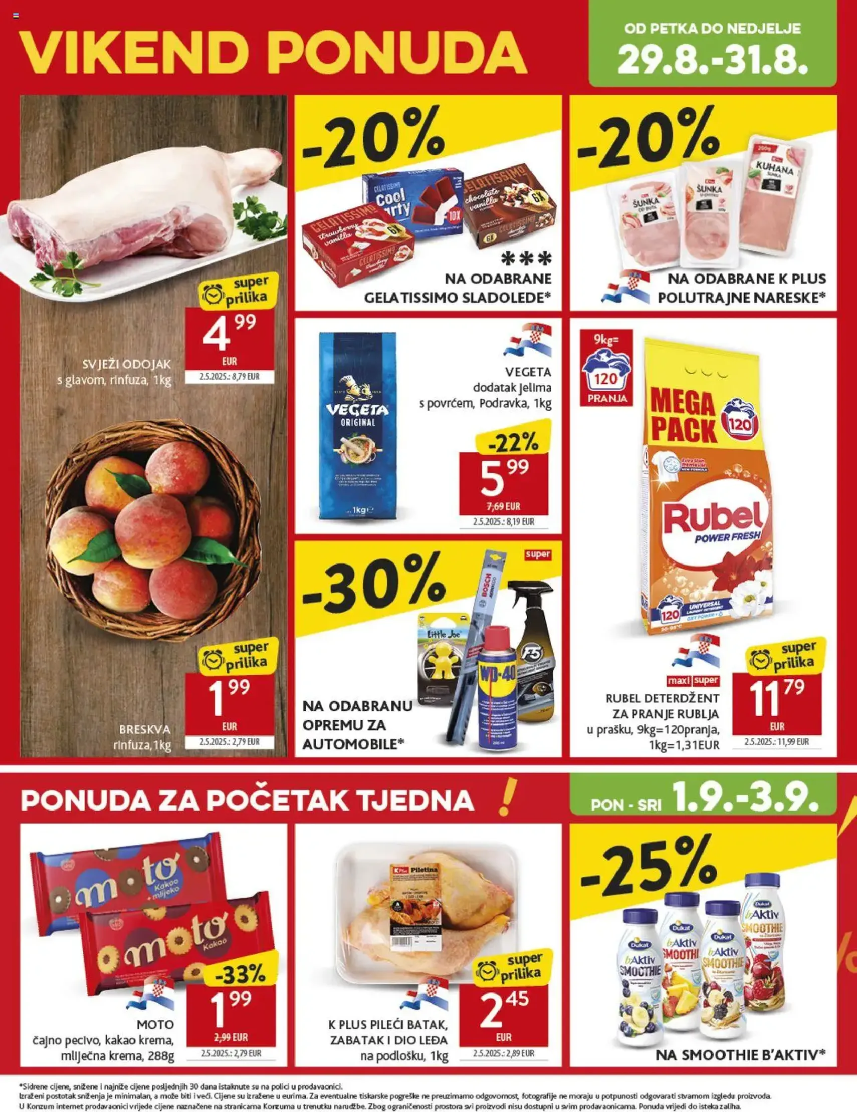 Konzum HR Akciós újság - 2025.08.27. érvényes szórólap 41 oldal 45 oldalból Konzum HR Akciós újság - 2025.08.27. érvényes szórólap 41 oldal 45 oldalból