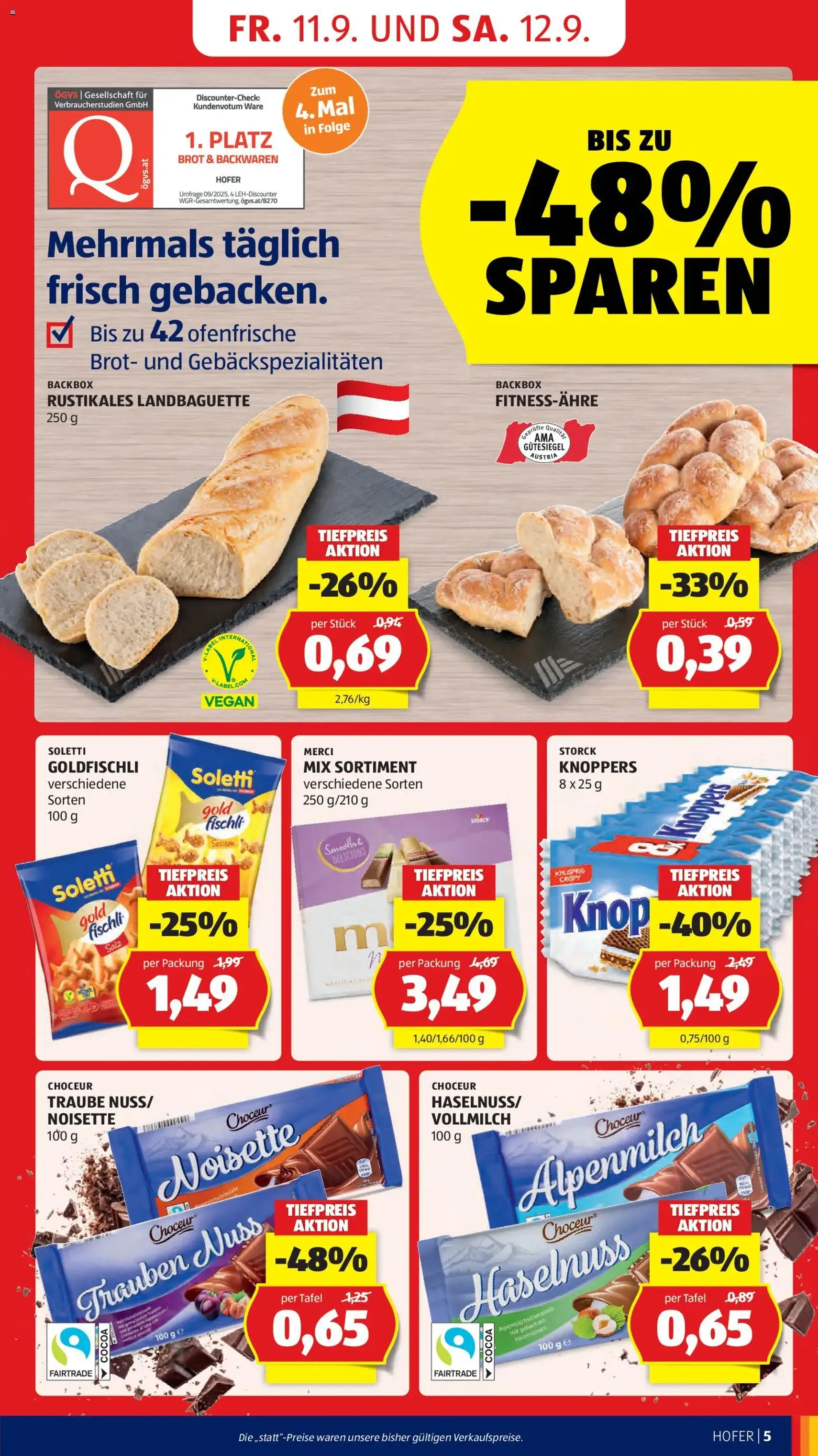 Hofer Flugblatt - Gültiger Prospekt ab 11.09.2026, Seite 13 von insgesamt 47