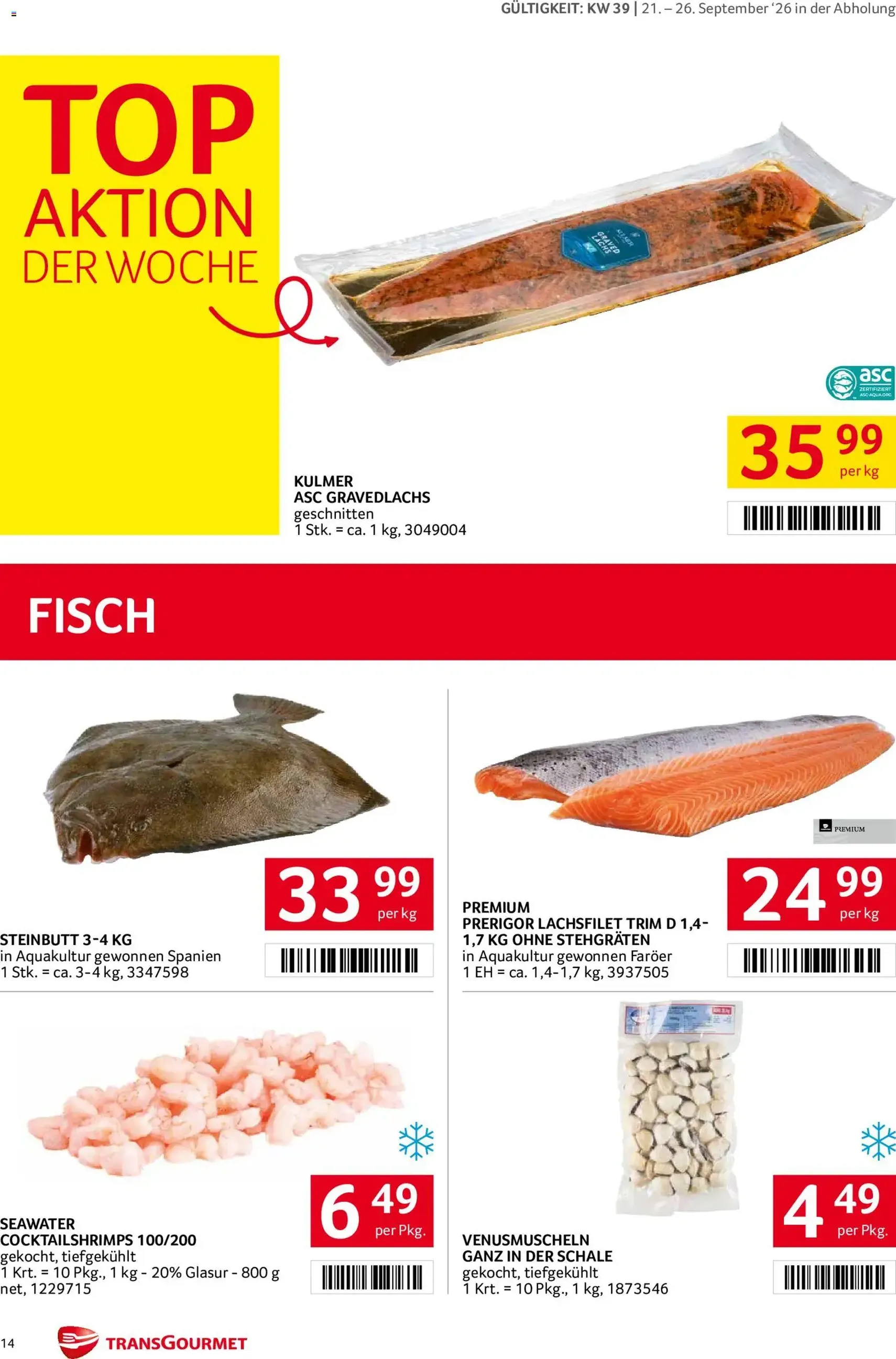 Transgourmet Flugblatt - Gültiger Prospekt ab 20.09.2026, Seite 12 von insgesamt 38