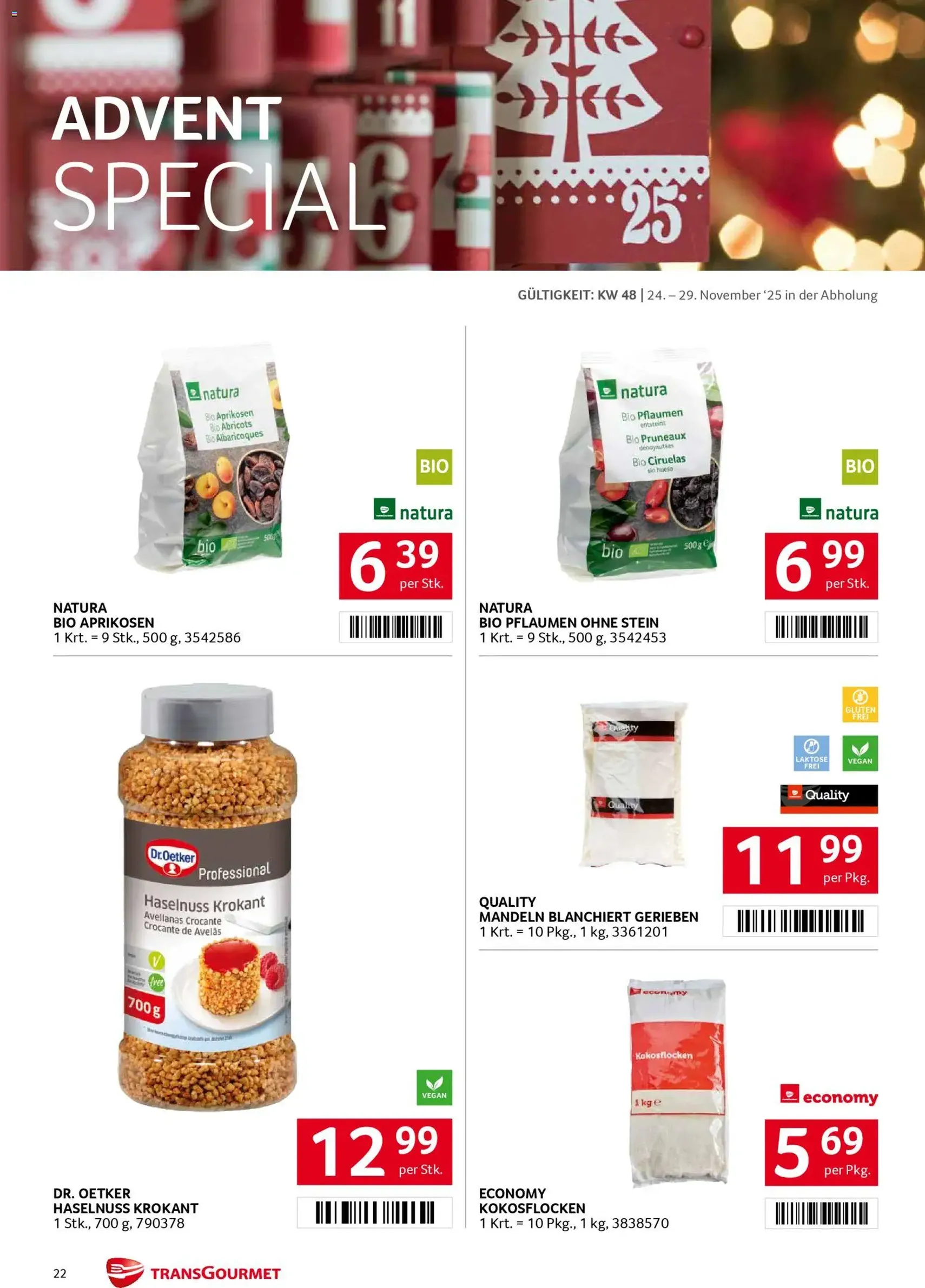 Transgourmet Flugblatt - Gültiger Prospekt ab 24.11.2025, Seite 22 von insgesamt 32