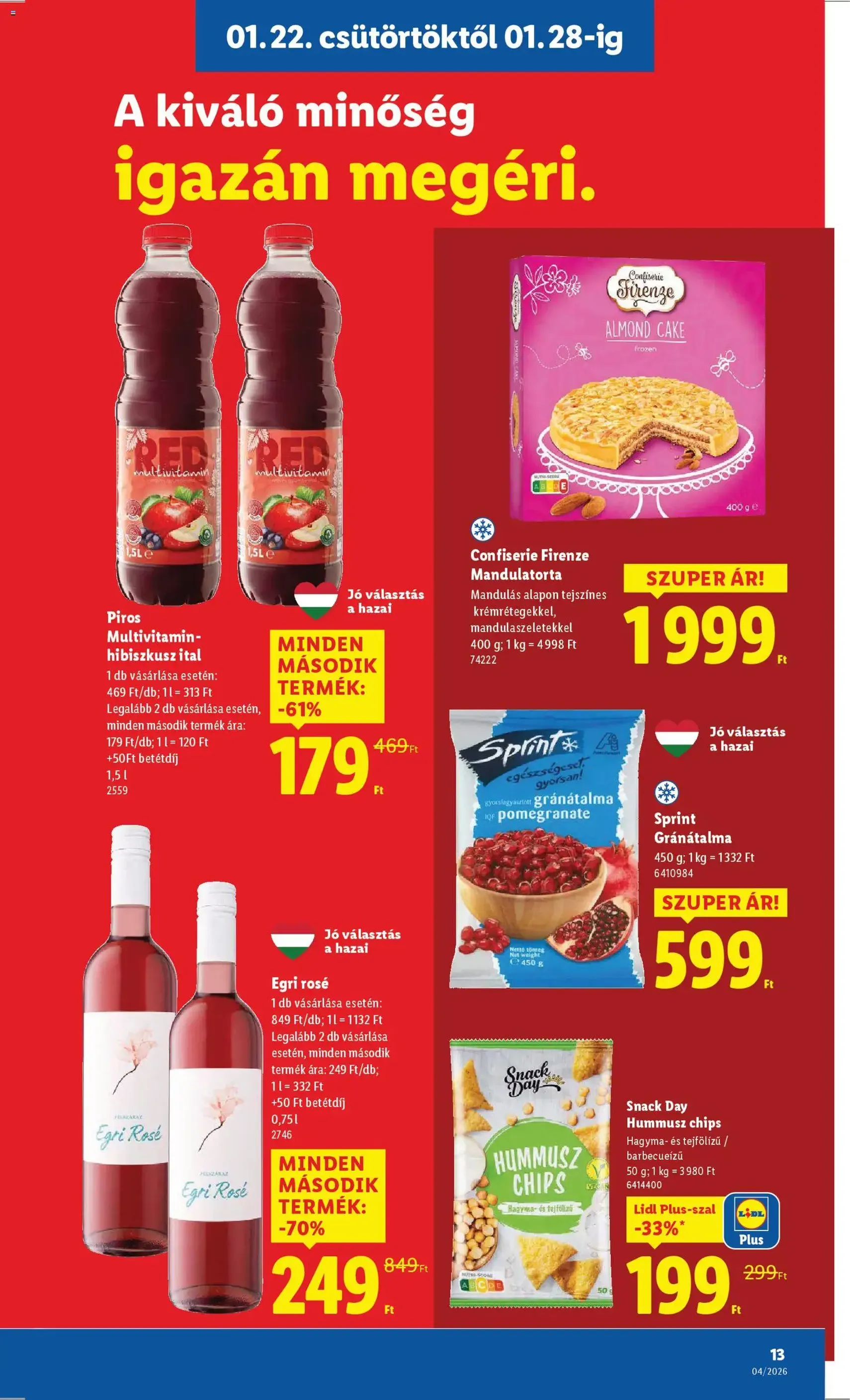 Lidl Akciós újság - 2026.01.22. érvényes szórólap 13 oldal 58 oldalból