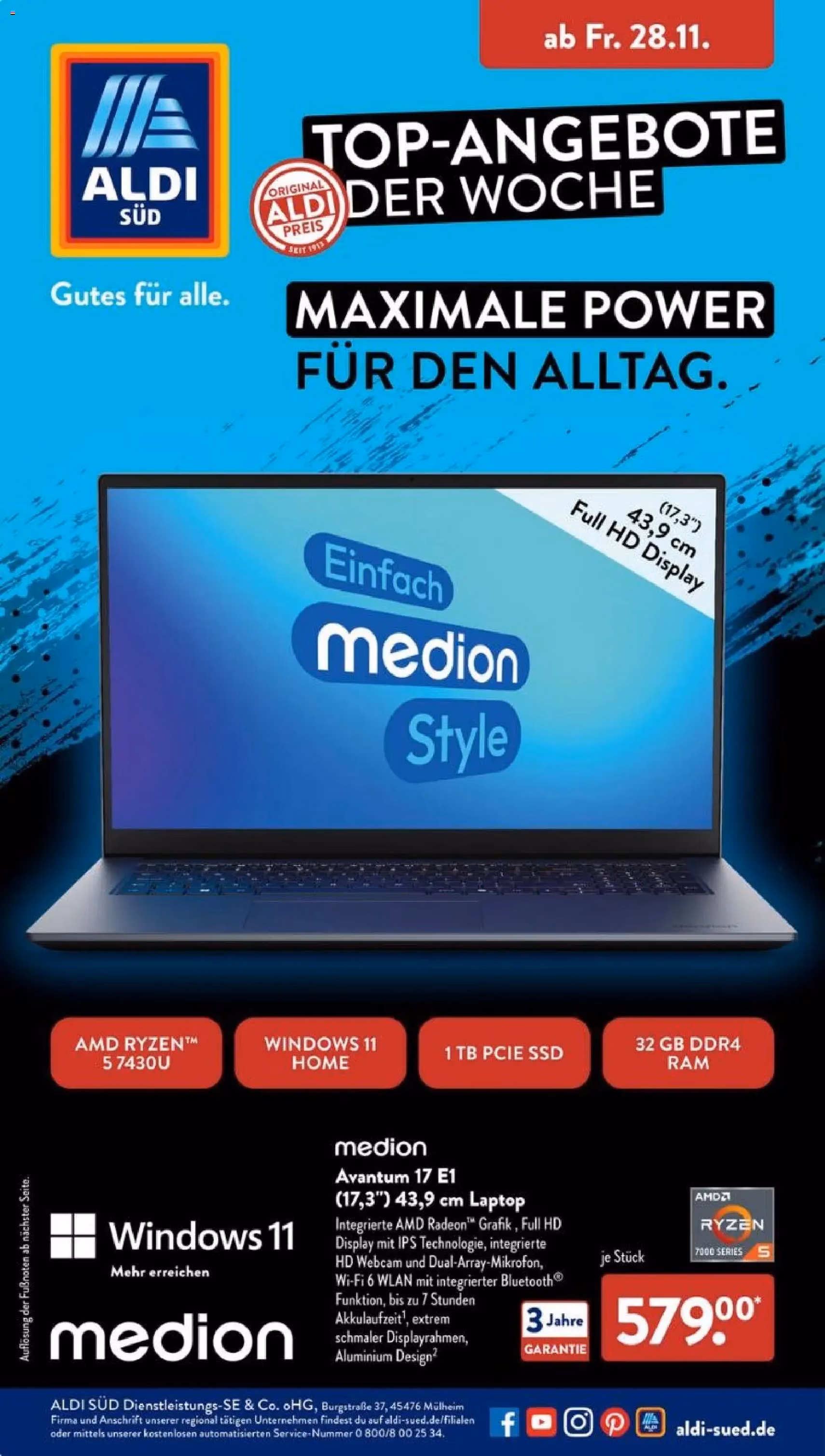 Aldi Süd Prospekt - Gültiger Prospekt ab 24.11.2025, Seite 38 von insgesamt 47