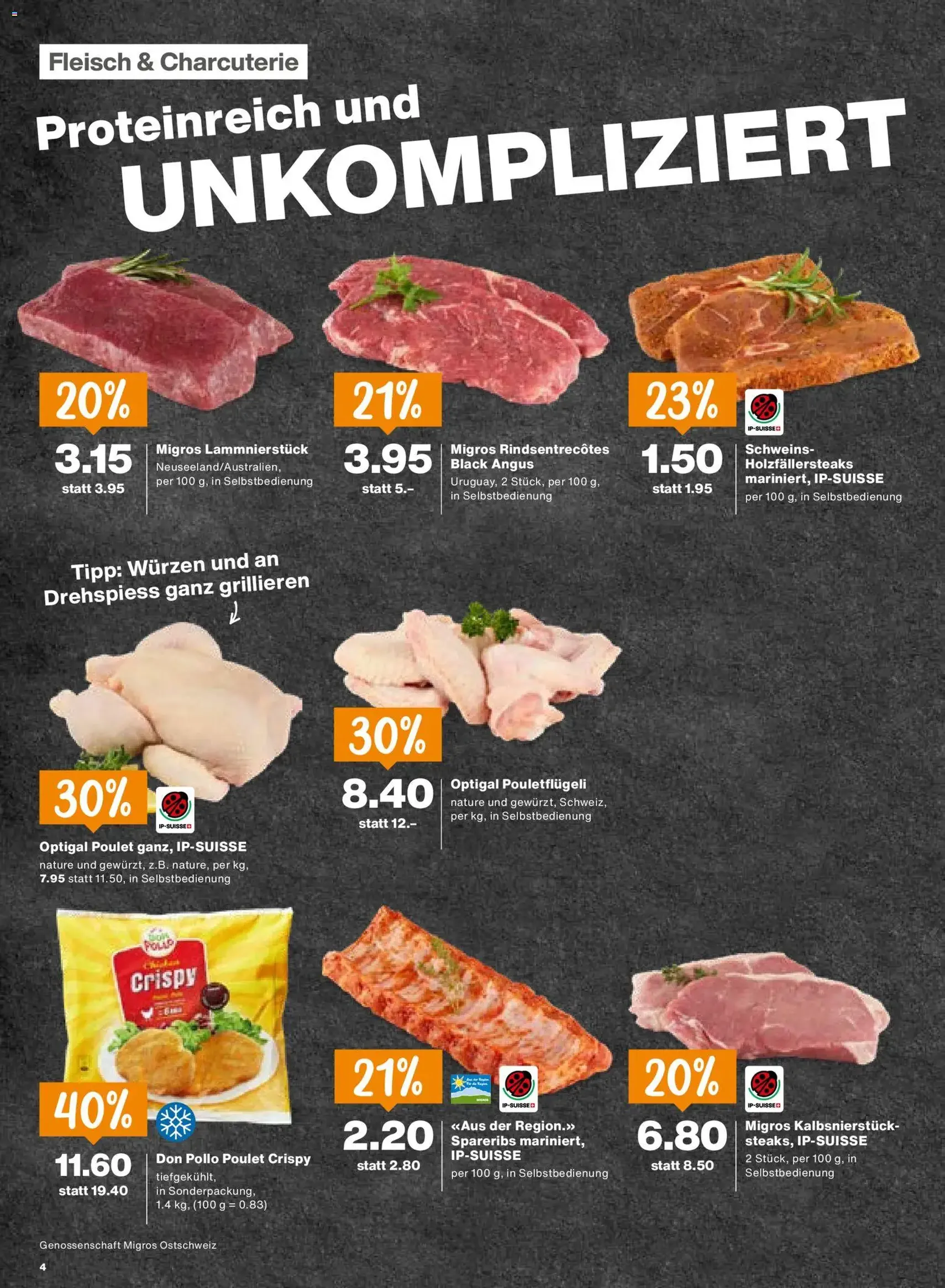 Migros aktionen - Gültiger Prospekt ab 18.06.2026, Seite 4 von insgesamt 24
