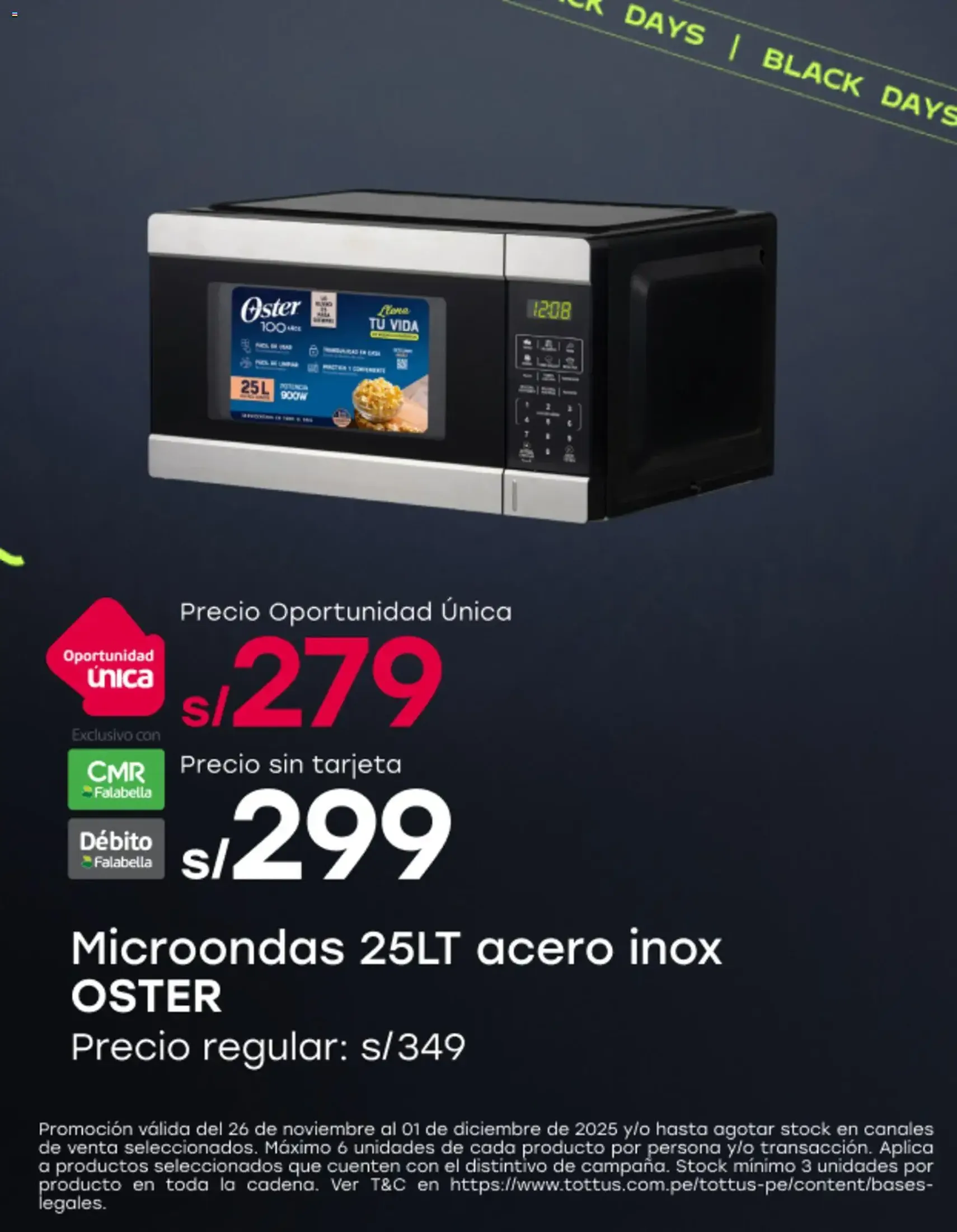 Tottus - Black Friday - folleto válido desde 26/11/2025 página 1 de 9