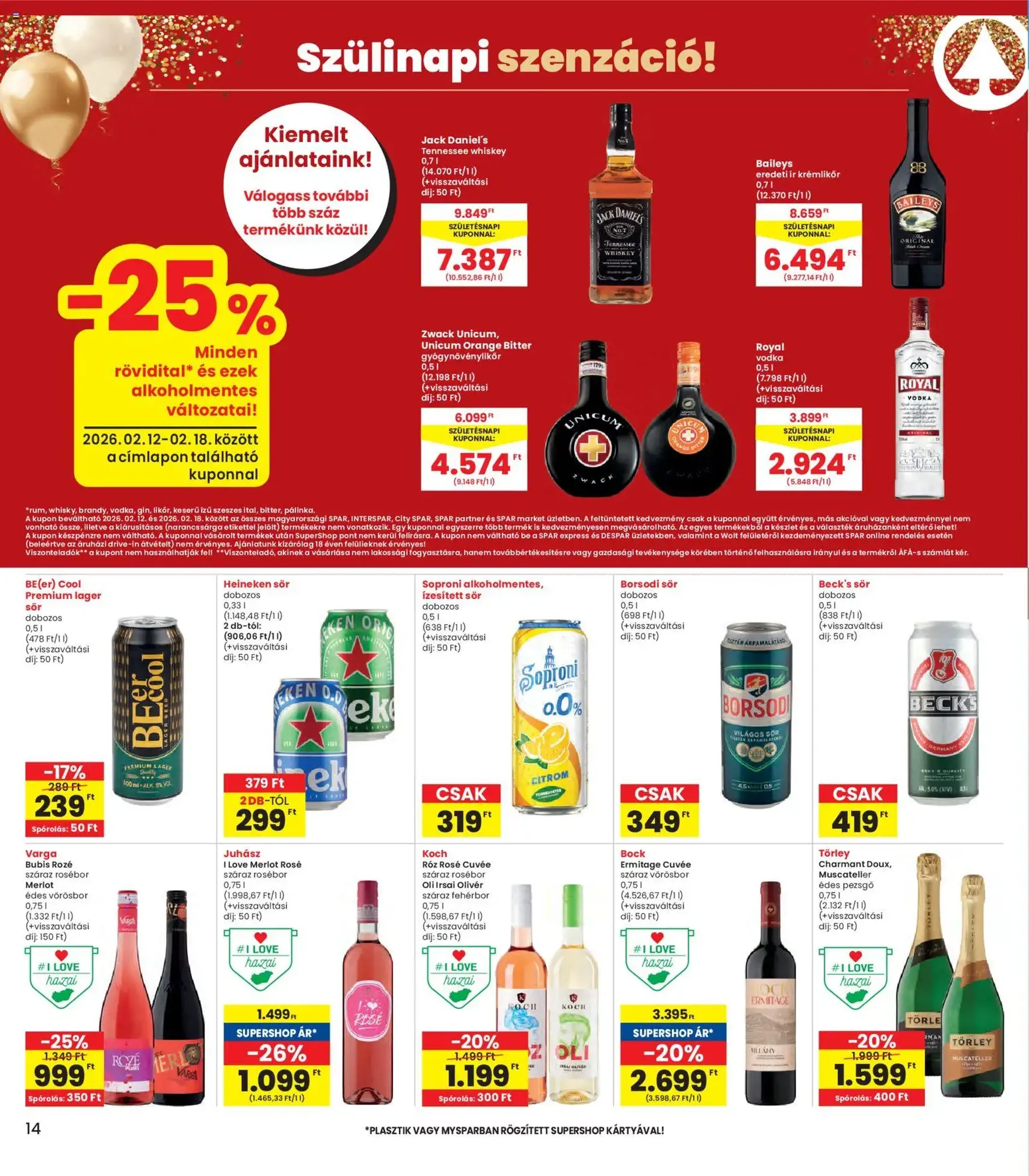 Interspar Akciós újság - 2026.02.12. érvényes szórólap 14 oldal 20 oldalból