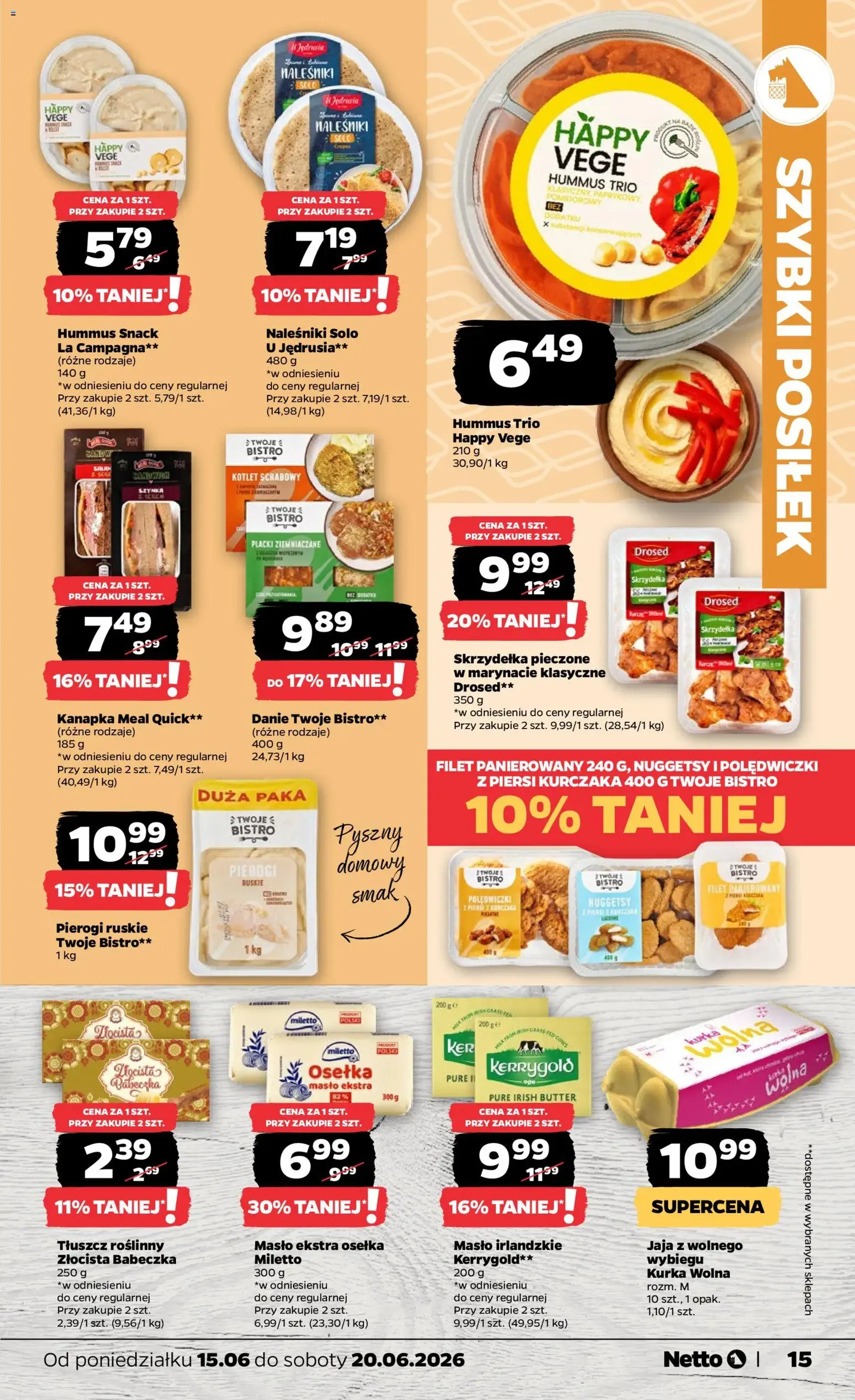 Netto gazetka od poniedziałku spożywcza - ważny gazetka od 15.06.2026 strona 15 z 35