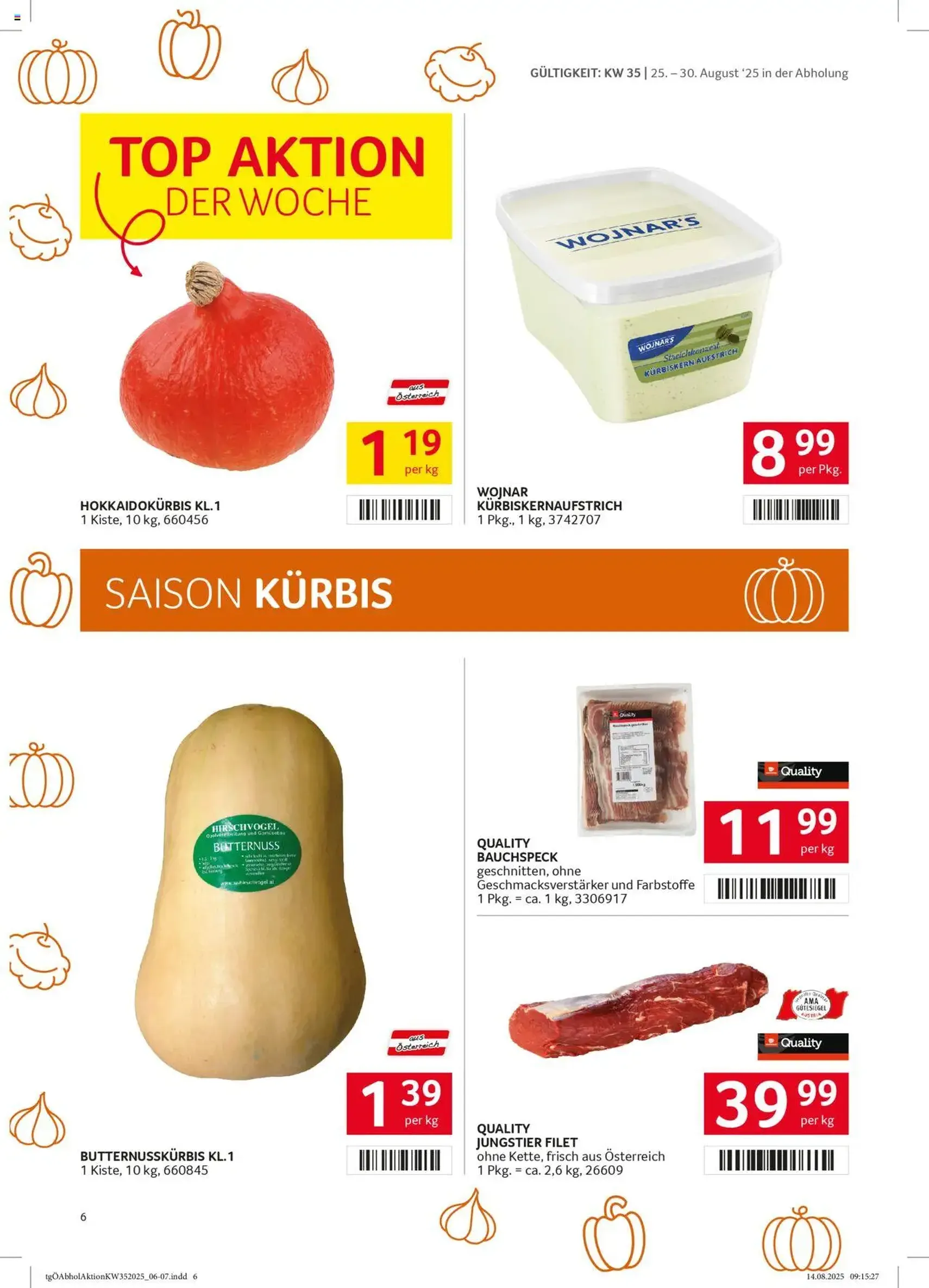 Transgourmet Flugblatt - Gültiger Prospekt ab 24.08.2025, Seite 6 von insgesamt 28 Transgourmet Flugblatt - Gültiger Prospekt ab 24.08.2025, Seite 6 von insgesamt 28