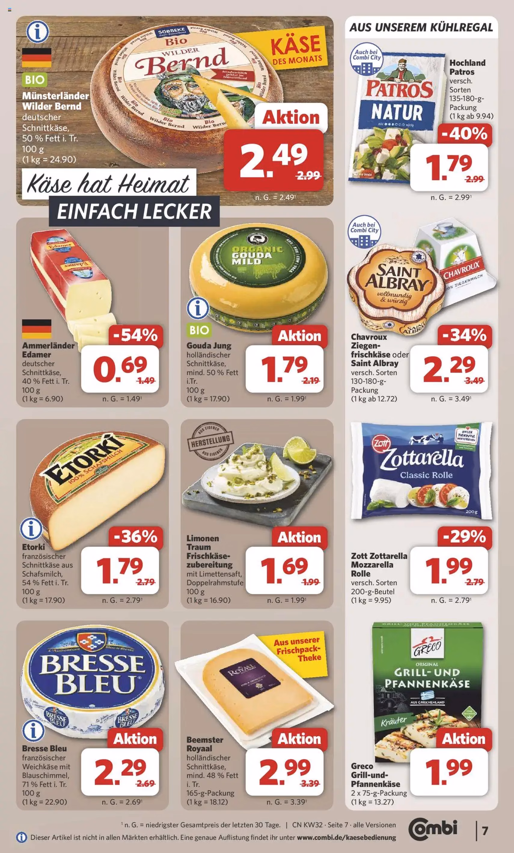 Combi Prospekt - Gültiger Prospekt ab 03.08.2025, Seite 7 von insgesamt 35 Combi Prospekt - Gültiger Prospekt ab 03.08.2025, Seite 7 von insgesamt 35