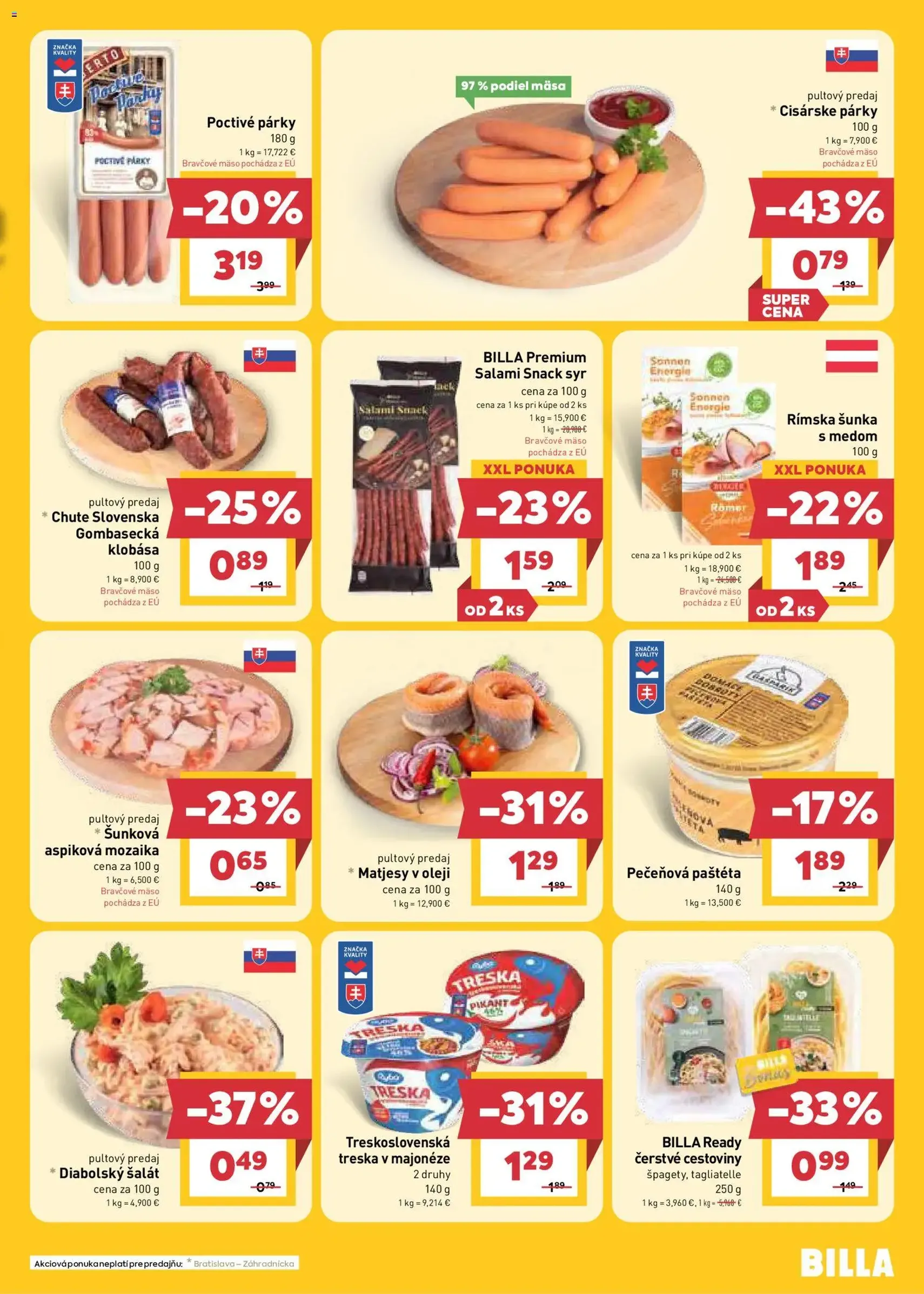 Billa leták - platný leták od 22.07.2026 strana 7 z 33