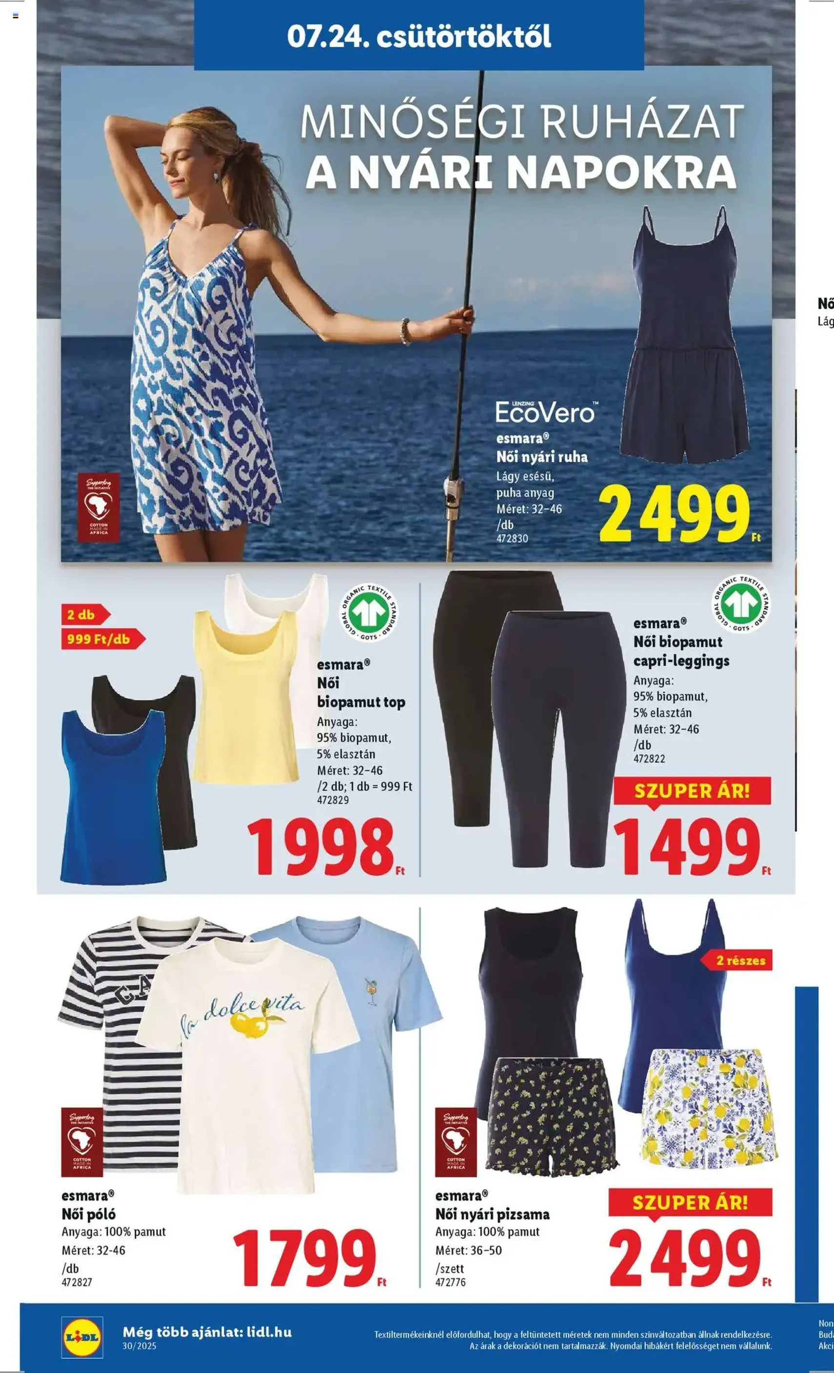 Lidl Akciós újság - 2025.07.24. érvényes szórólap 24 oldal 62 oldalból Lidl Akciós újság - 2025.07.24. érvényes szórólap 24 oldal 62 oldalból