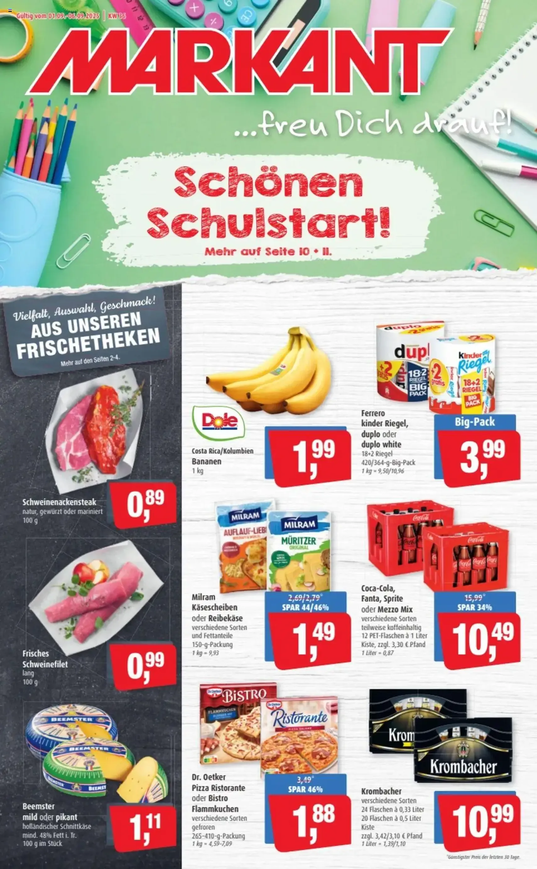 Markant Prospekt - Gültiger Prospekt ab 01.09.2025, Seite 1 von insgesamt 14