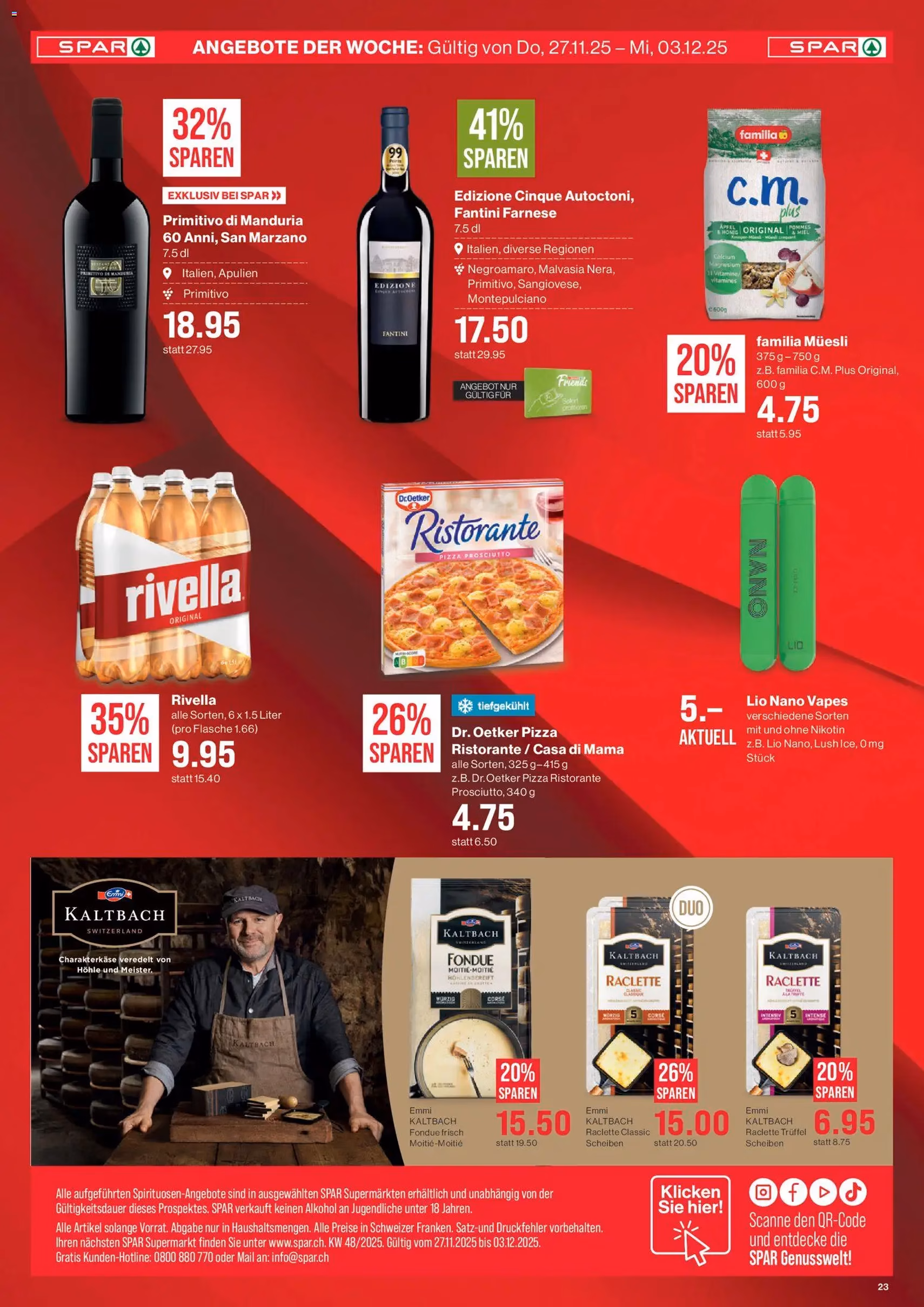 SPAR - Black Friday - Gültiger Prospekt ab 27.11.2025, Seite 23 von insgesamt 23