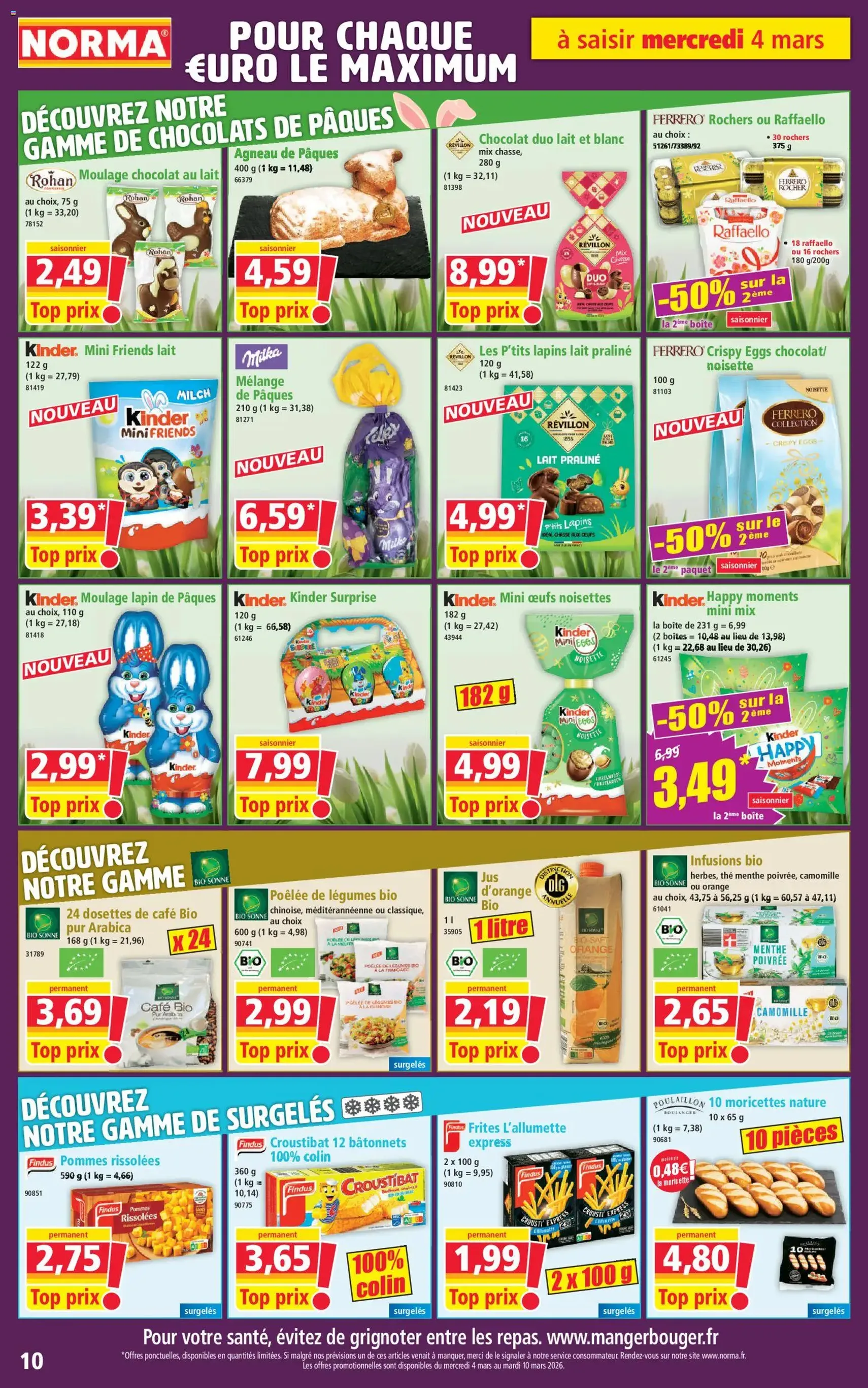 Norma catalogue - brochure valable à partir du 04/03/2026, page 10 sur 14