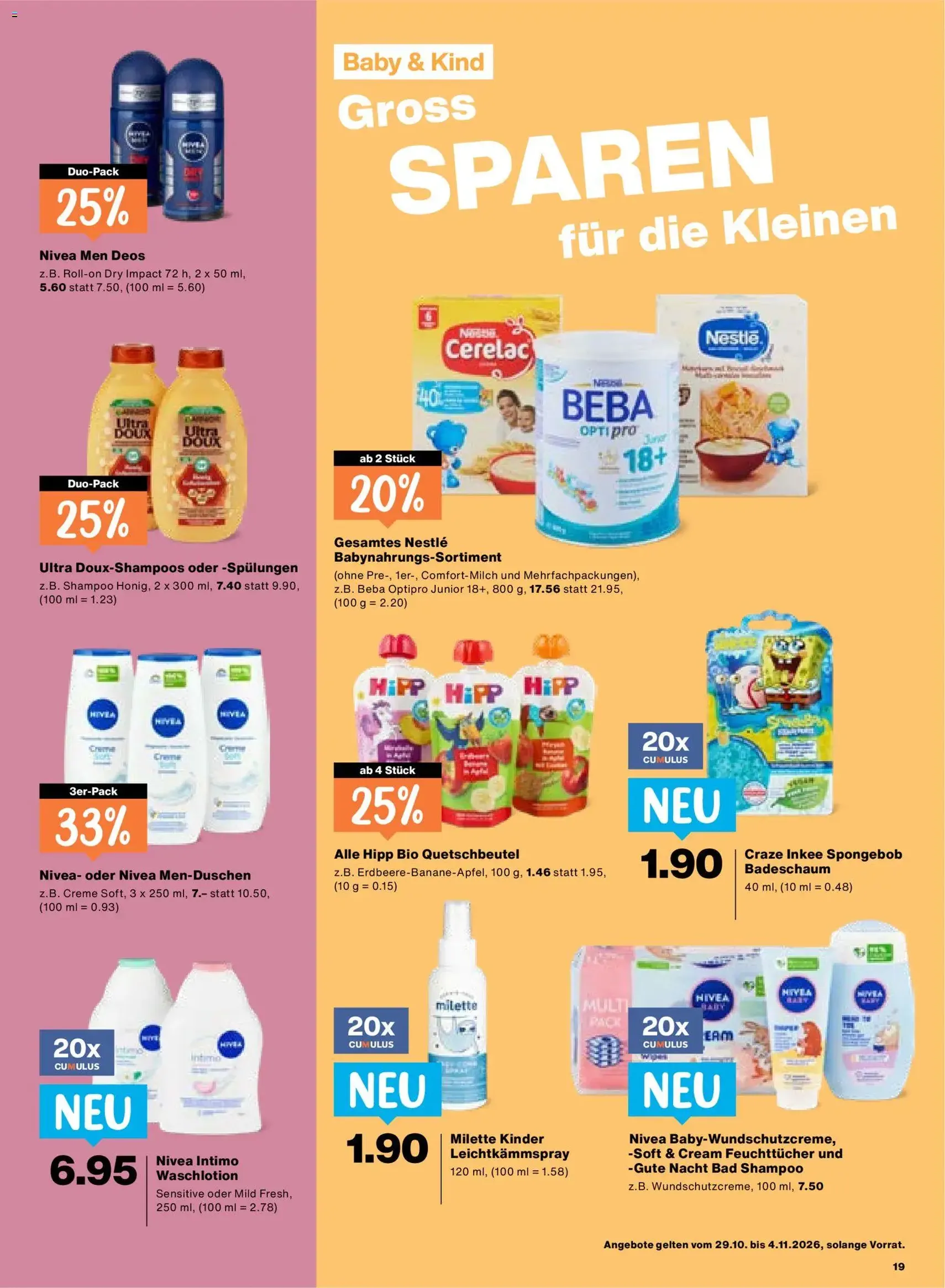 Migros aktionen - Gültiger Prospekt ab 29.10.2026, Seite 19 von insgesamt 24